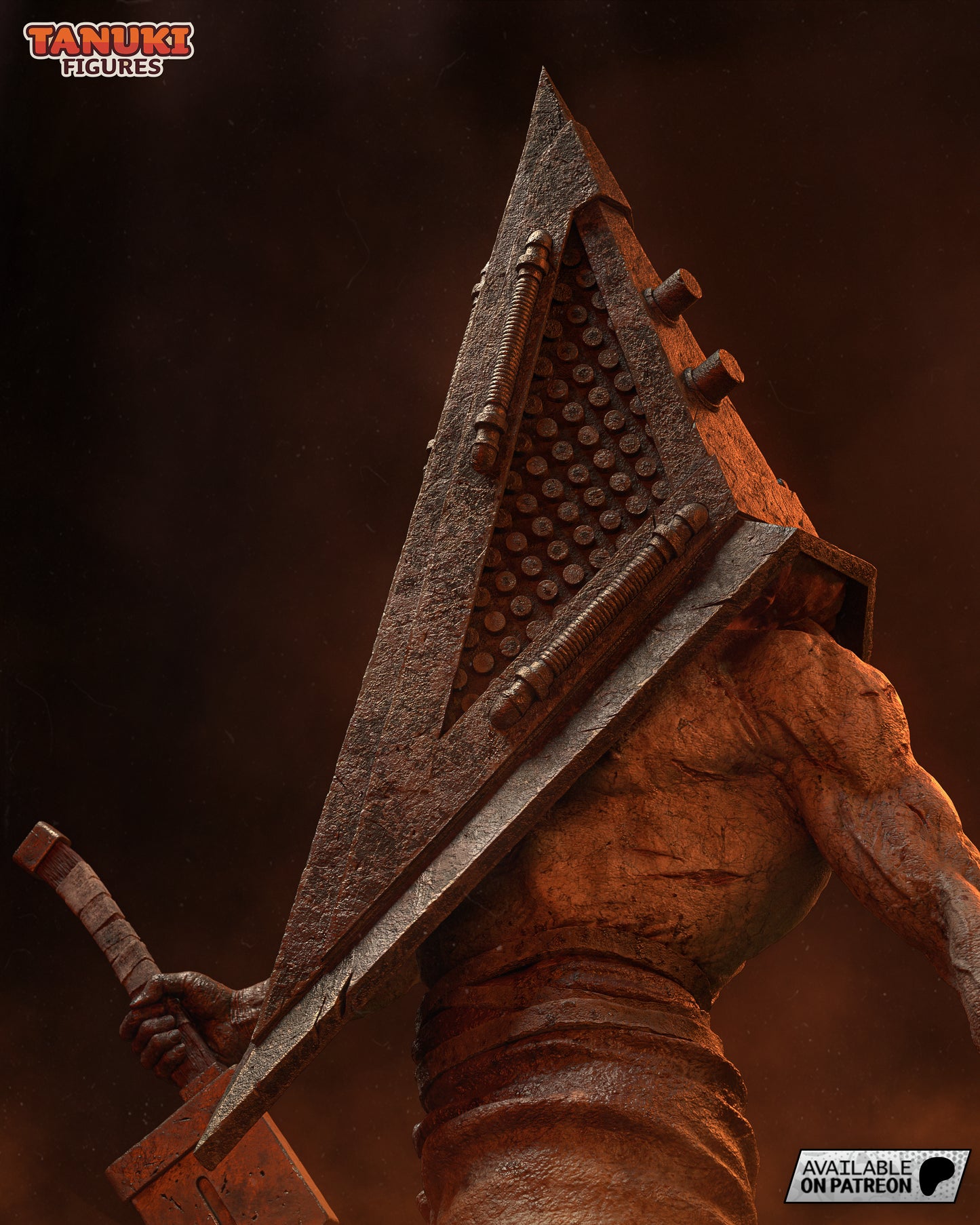 Pyramid Head (Silent Hill) H: 402mm - 3D Printed Statue