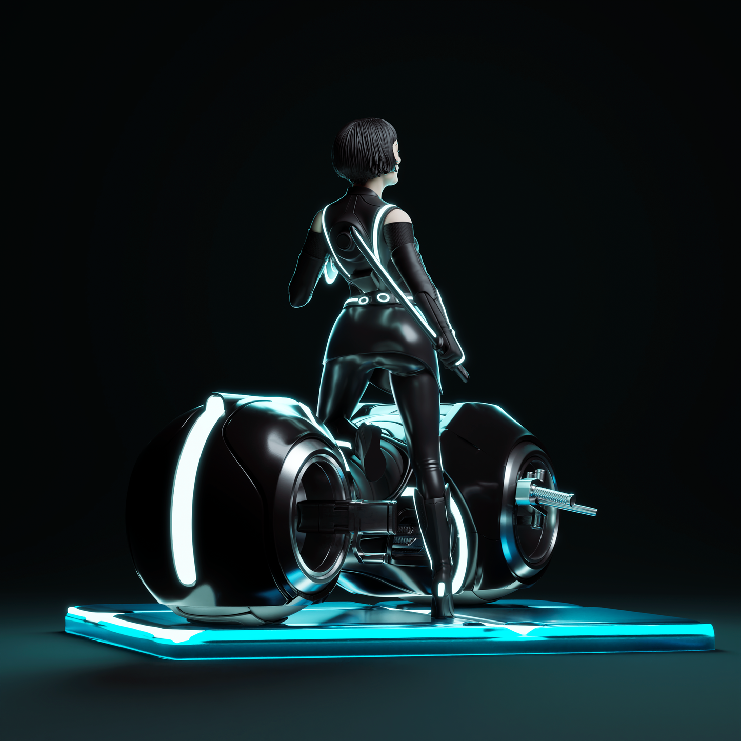 Quorra (Tron: Legacy) - Fan Art - 3D Print Model Kit - 1:6 Scale