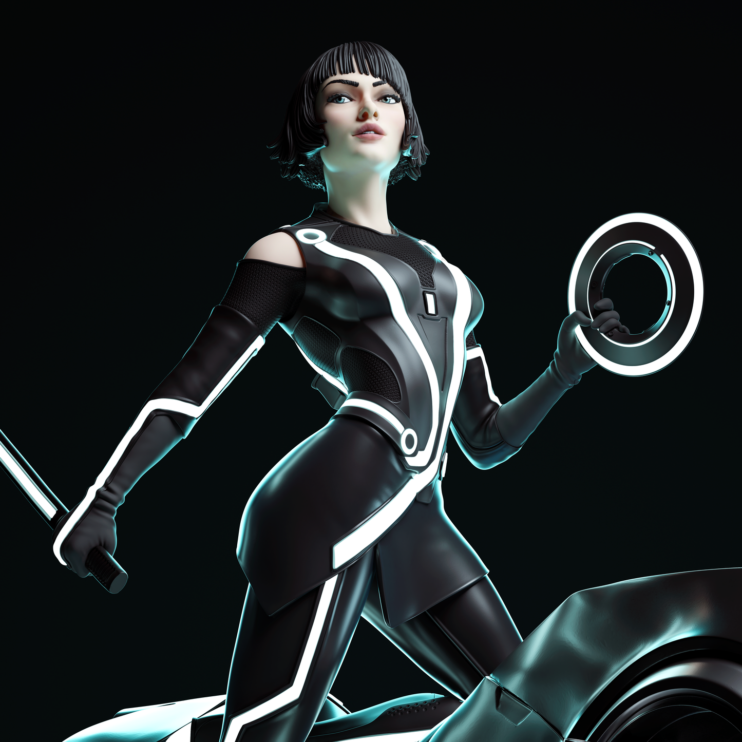 Quorra (Tron: Legacy) - Fan Art - 3D Print Model Kit - 1:6 Scale