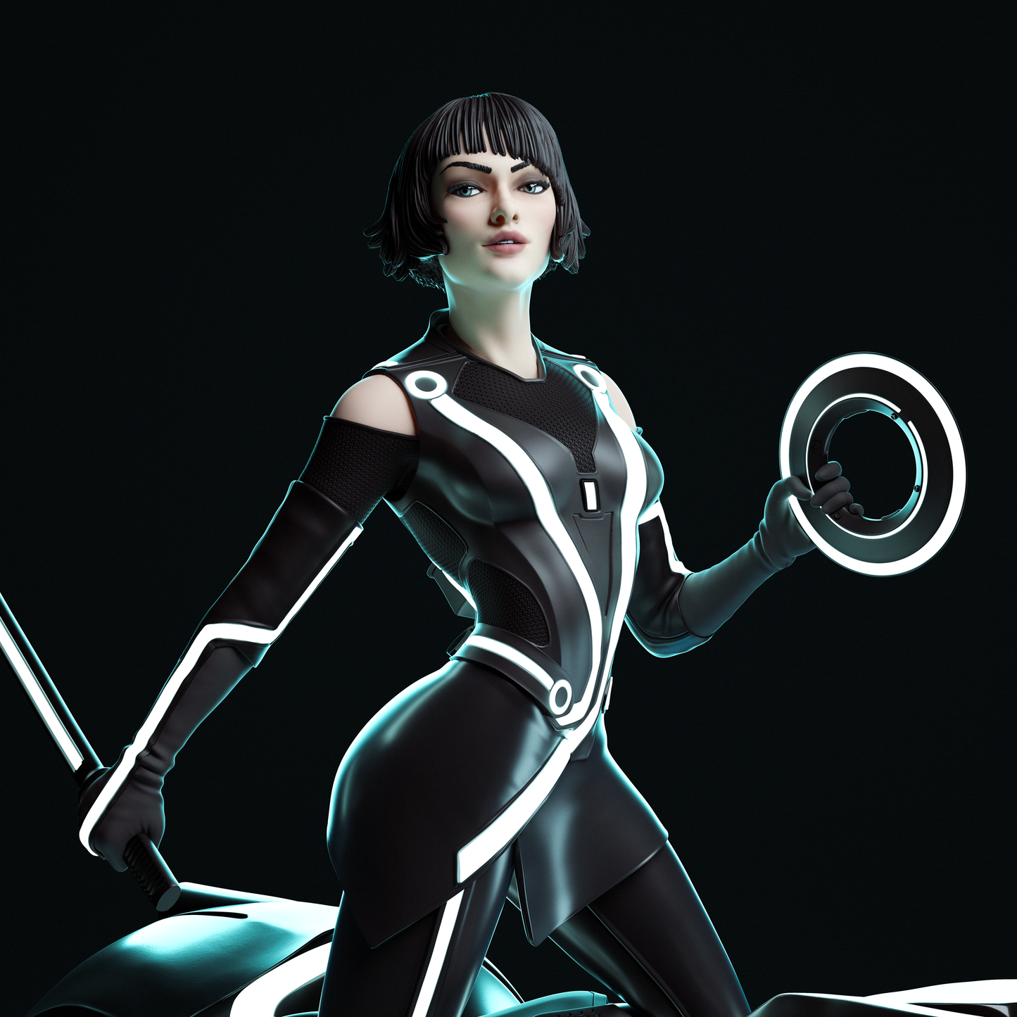 Quorra (Tron: Legacy) - Fan Art - 3D Print Model Kit - 1:6 Scale