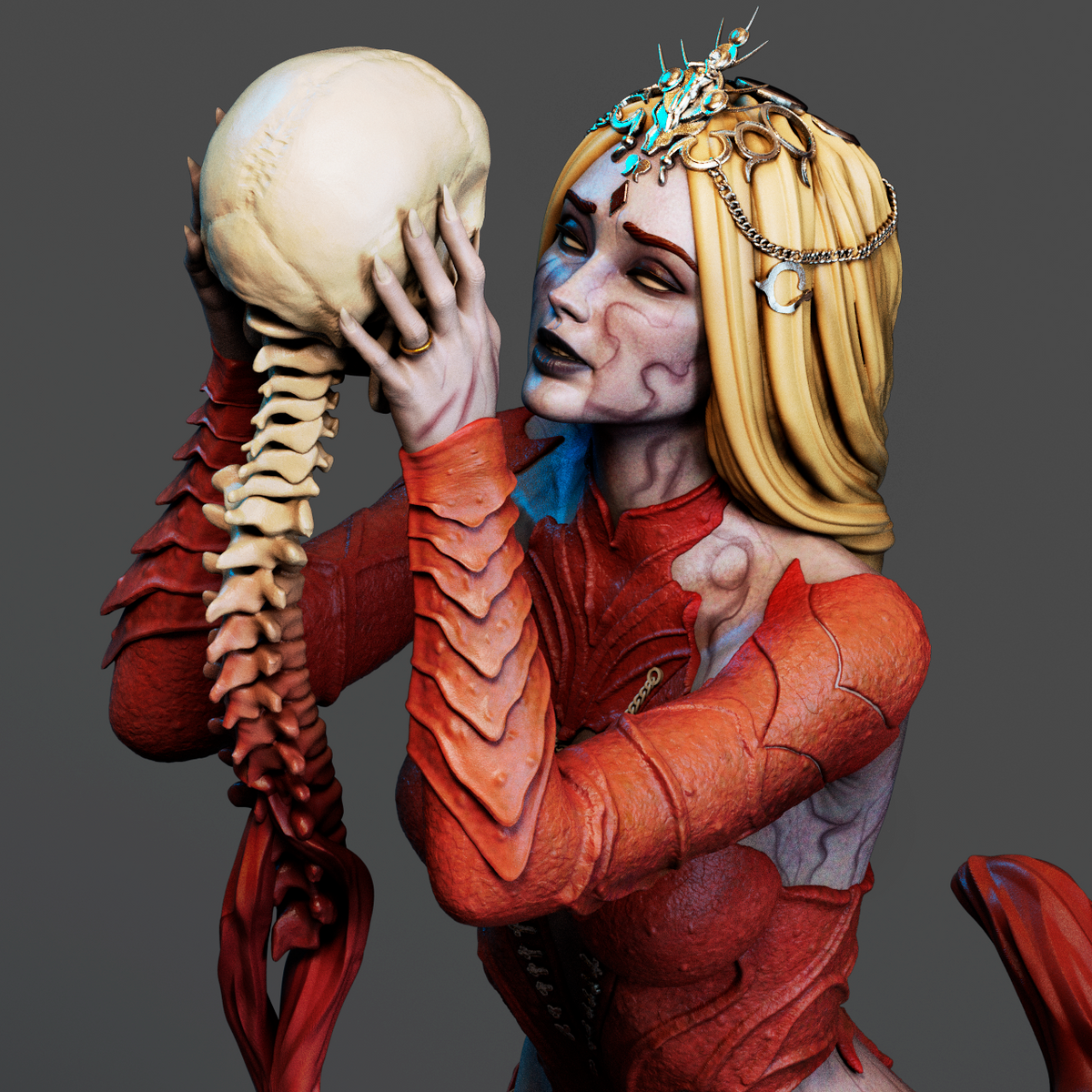 Orin the Red - 3D Printed Statue - 9 Scale Model Kit