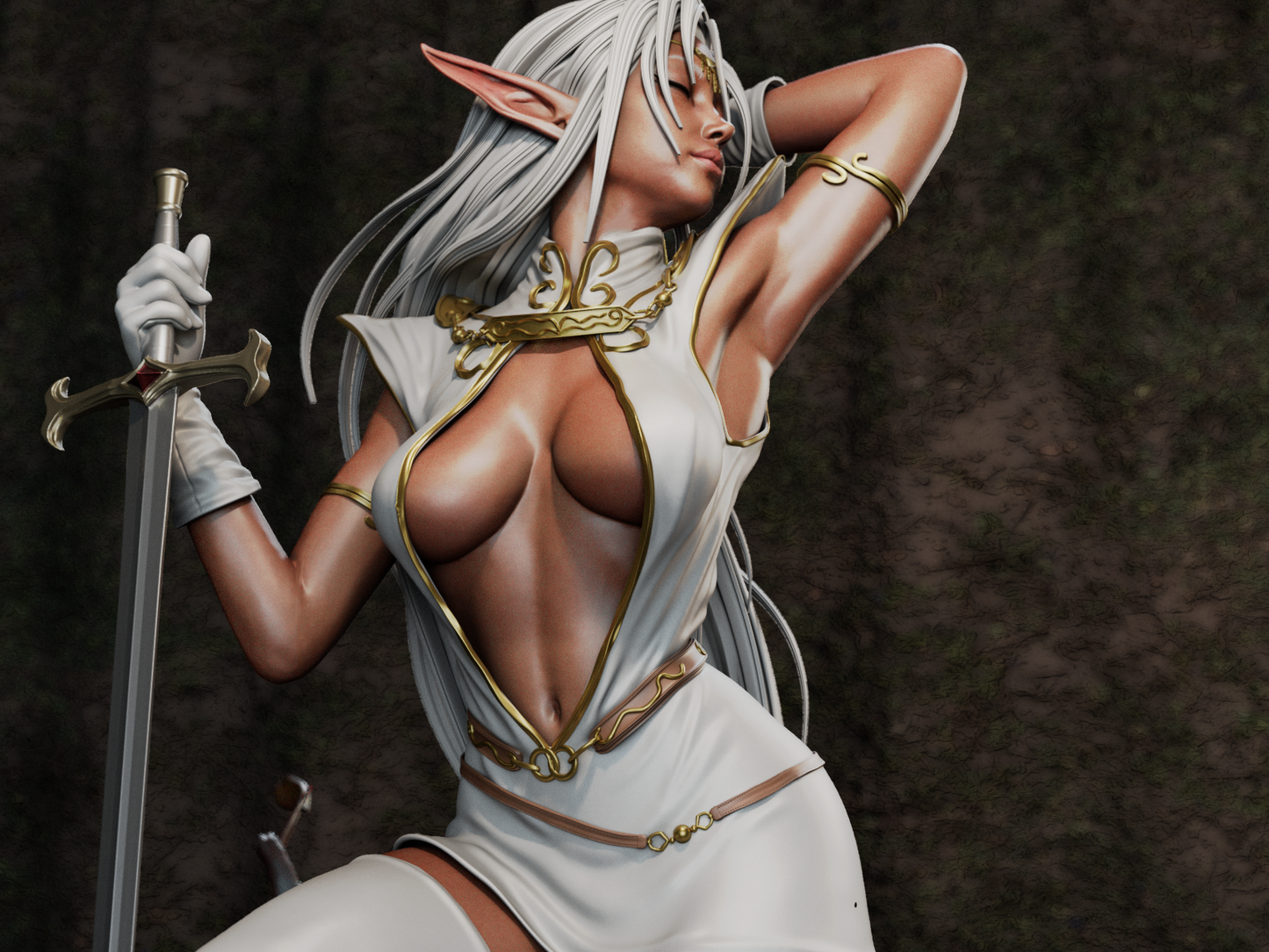 Pirotess (Record of Lodoss War) - Fan Art - 3D Print Model Kit - 1:6