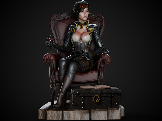 Lady Mechanika - Fan Art - 3D Print Model Kit - 1:6 Scale