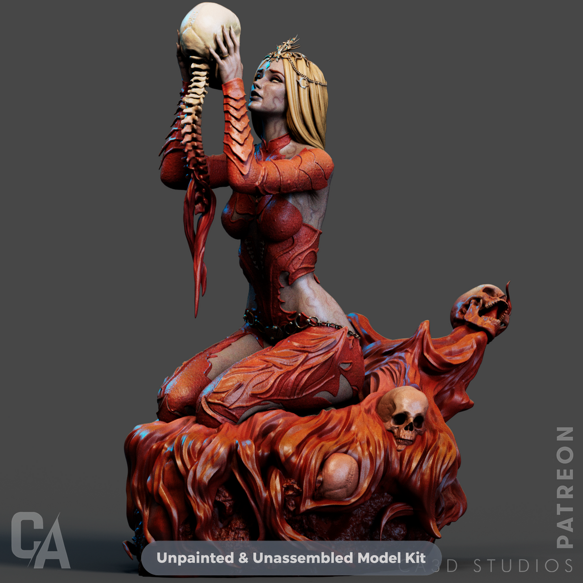 Orin the Red - 3D Printed Statue - 9 Scale Model Kit