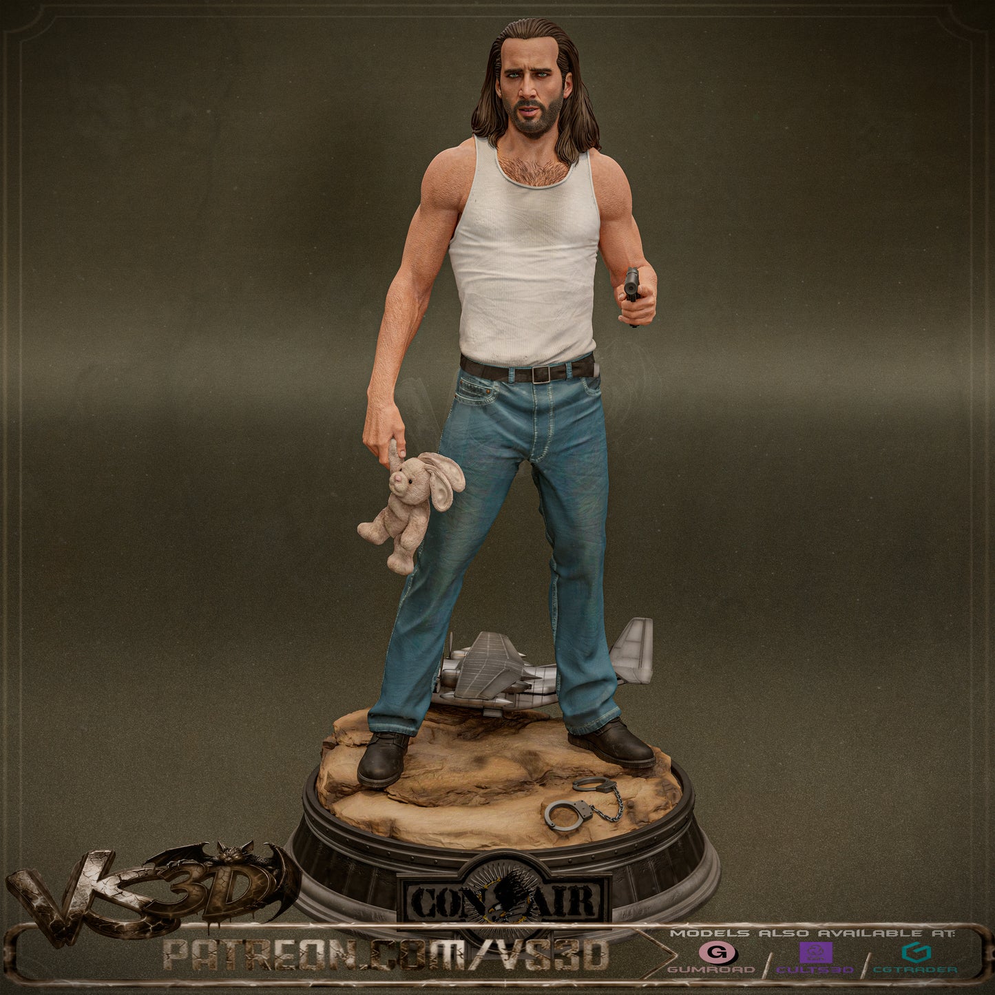 Cameron Poe - 10 Scale Model Kit Statue