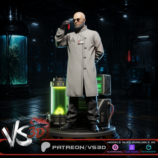 Hugo Strange - 3D Printed Model - 8 Scale