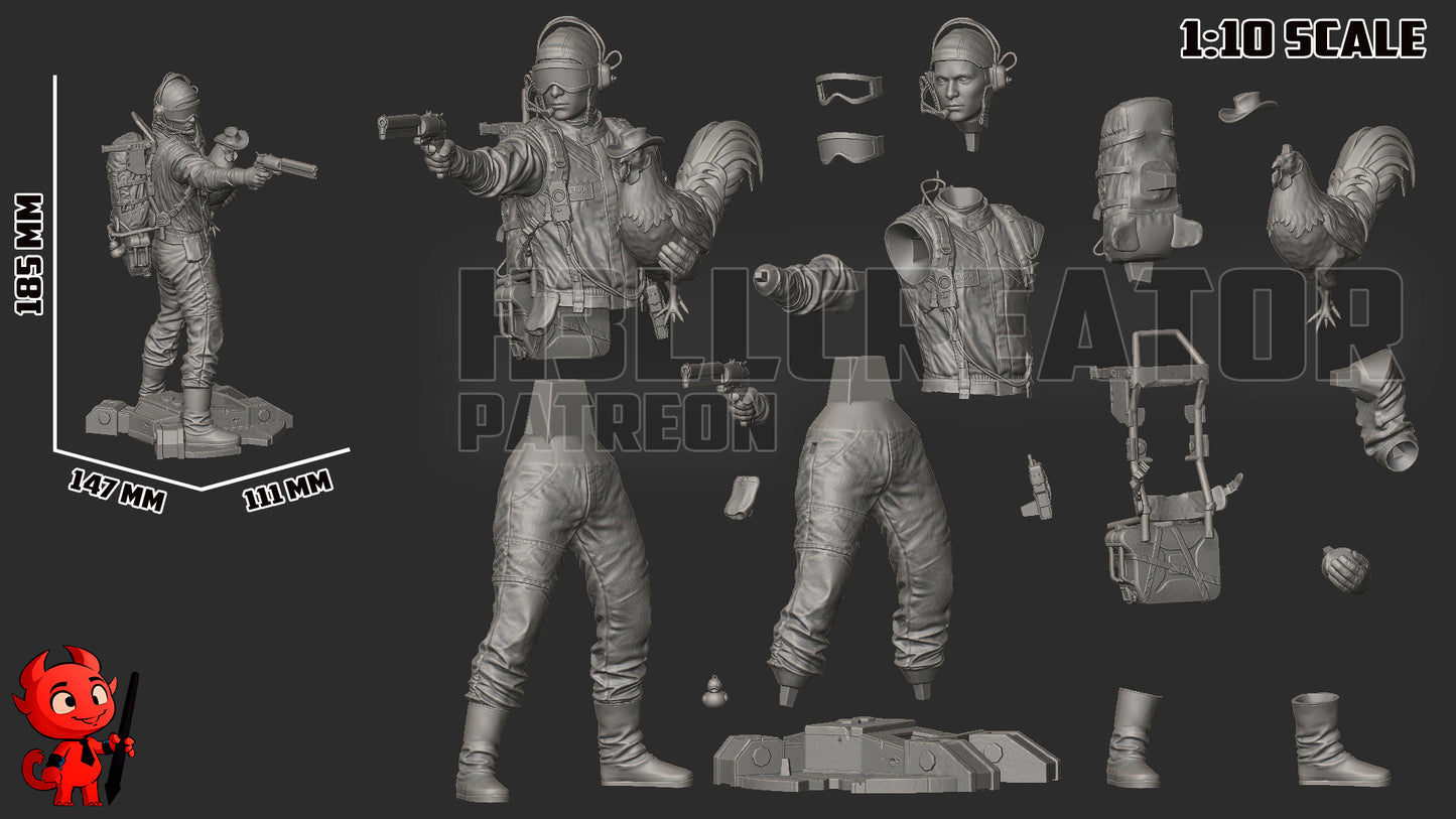 Raider (Arc Raiders) - 1:10 3D Printed Fan Art Model Kit