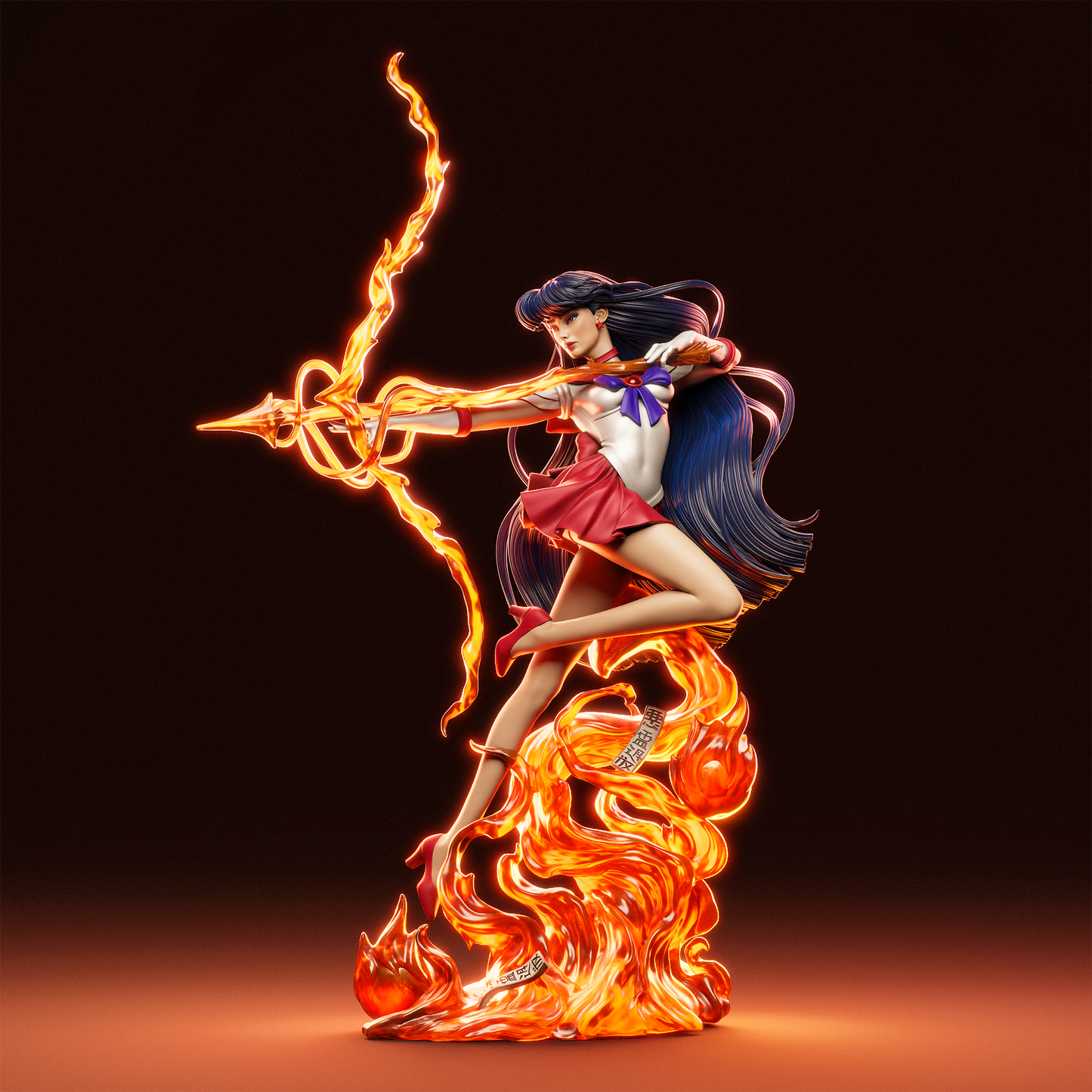 Rei Hino (Sailor Moon) - Fan Art - 3D Print Model Kit - 1:6