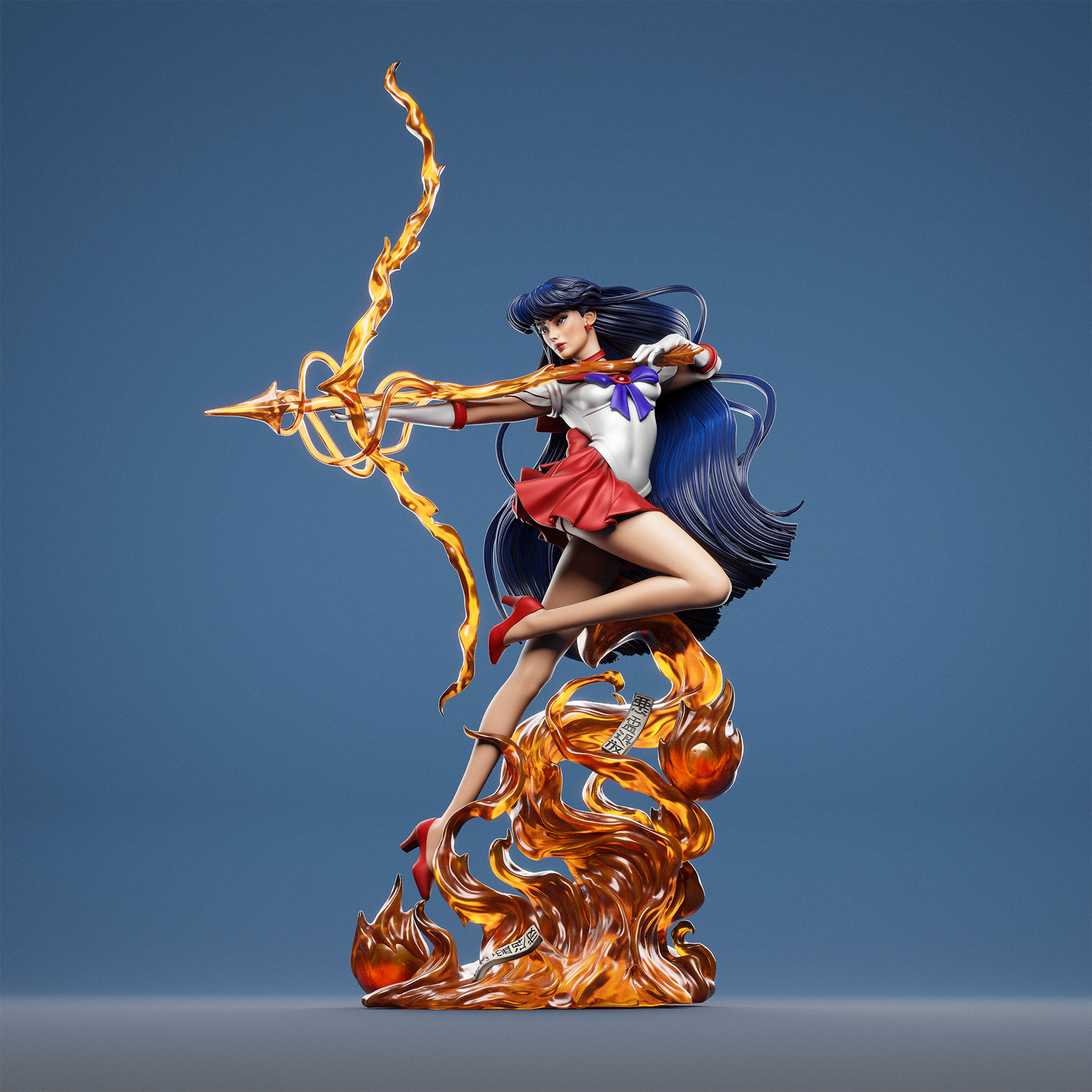 Rei Hino (Sailor Moon) - Fan Art - 3D Print Model Kit - 1:6
