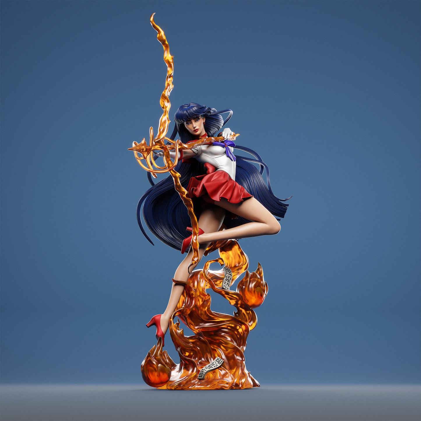 Rei Hino (Sailor Moon) - Fan Art - 3D Print Model Kit - 1:6