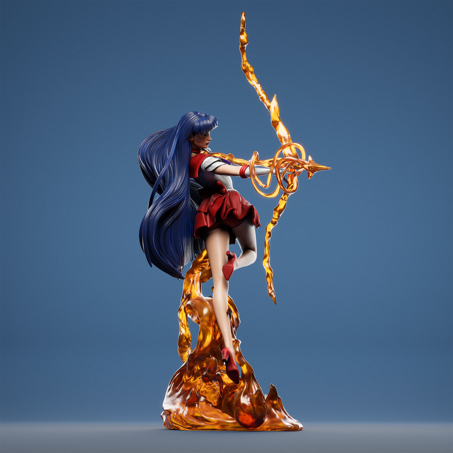 Rei Hino (Sailor Moon) - Fan Art - 3D Print Model Kit - 1:6