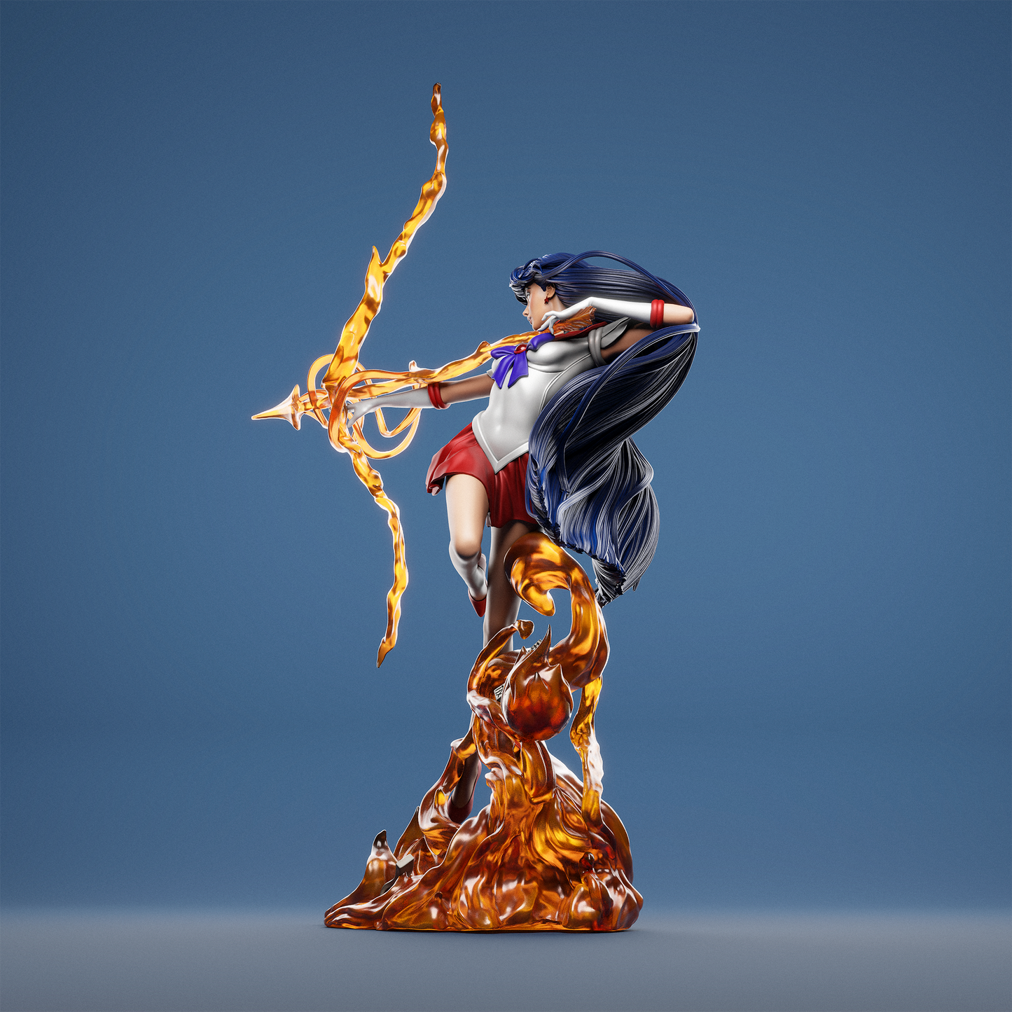 Rei Hino (Sailor Moon) - Fan Art - 3D Print Model Kit - 1:6