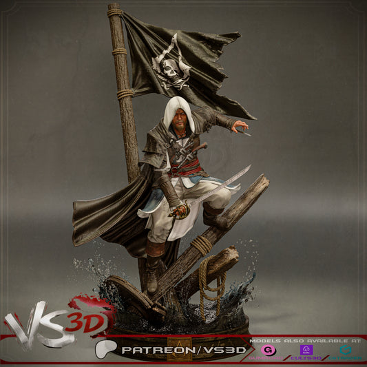 Edward Kenny- Black Sails - 3D Printed Statue - 10 Scale