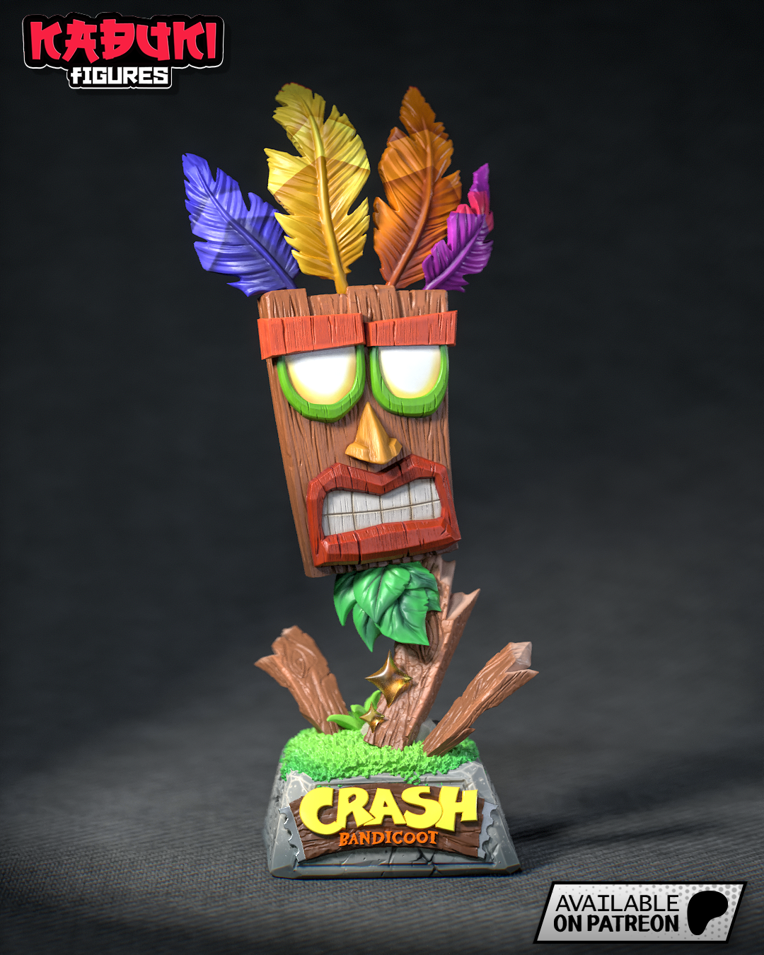 Aku Aku (Fan Art) Crash Bandicoot - 160mm - 3D Print kit