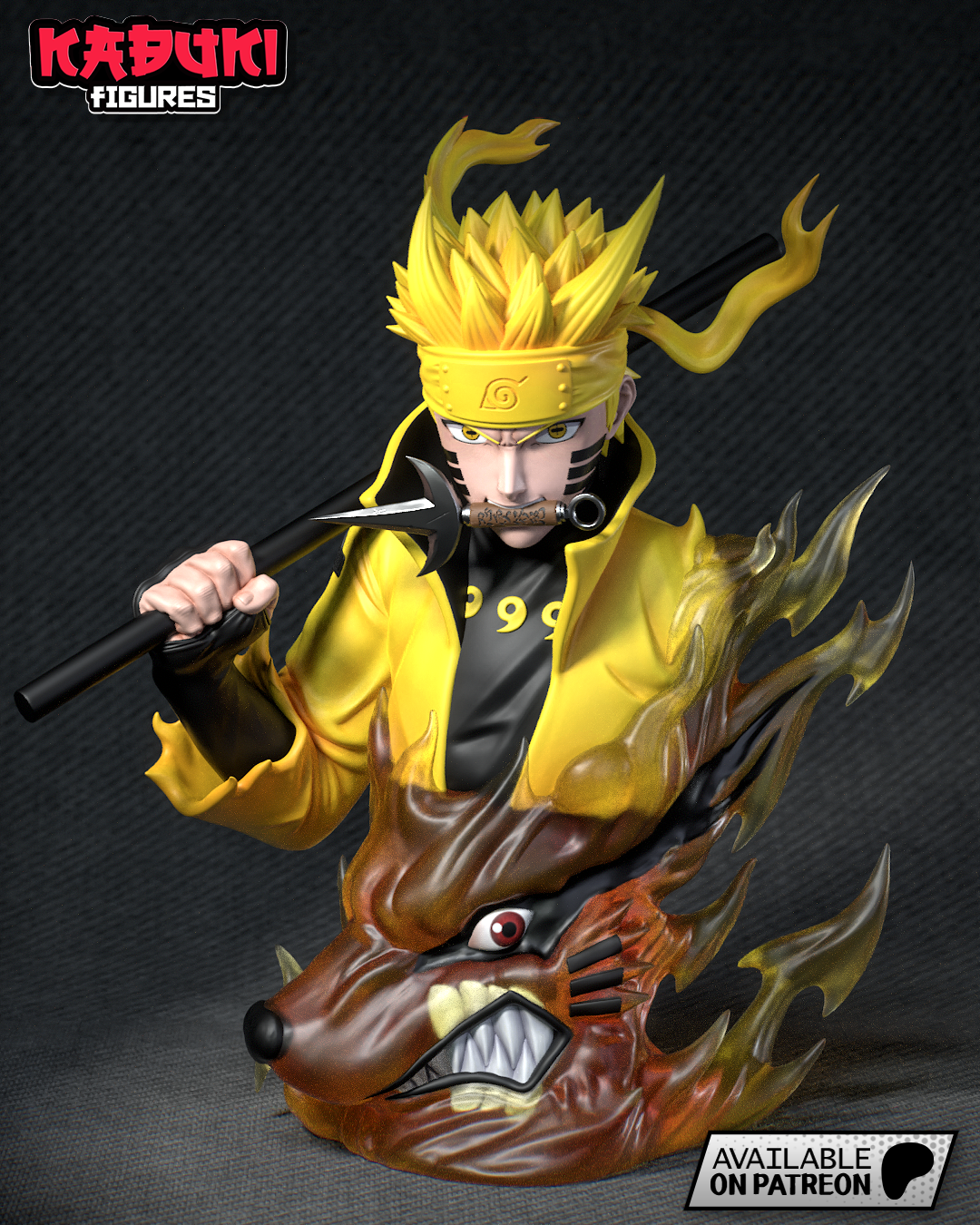 Six Paths Sage Mode (Fan Art) Naruto - 158mm - 3D Print Kit