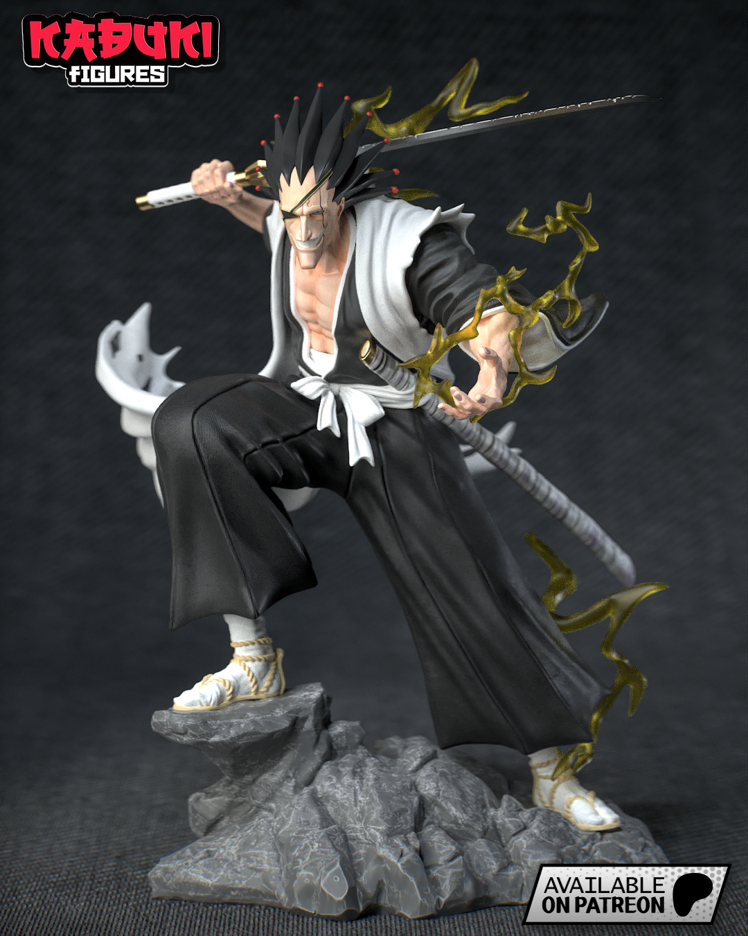 Zaraki Kenpachi (Fan Art) Bleach - 10th scale 220mm - 3D Print Kit