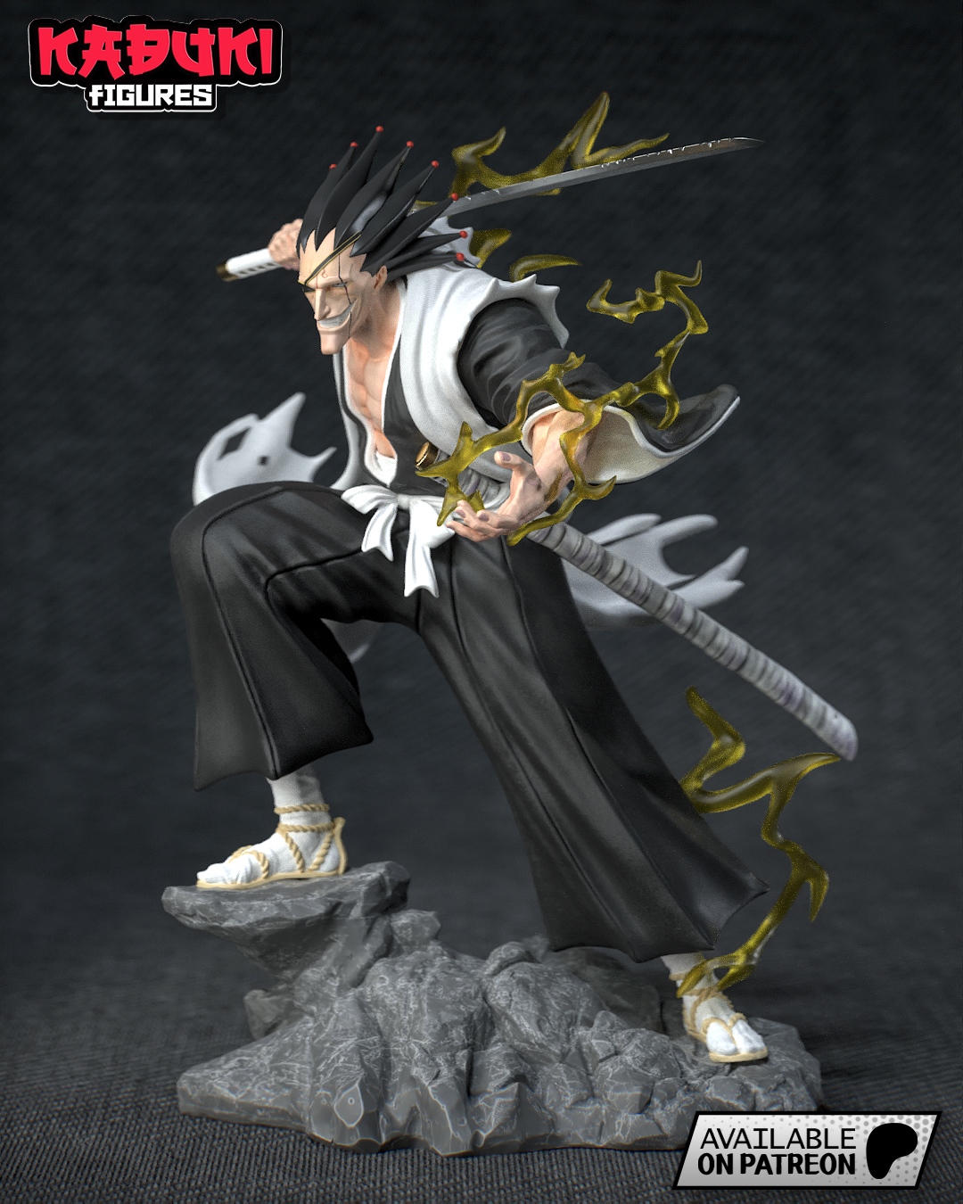 Zaraki Kenpachi (Fan Art) Bleach - 10th scale 220mm - 3D Print Kit