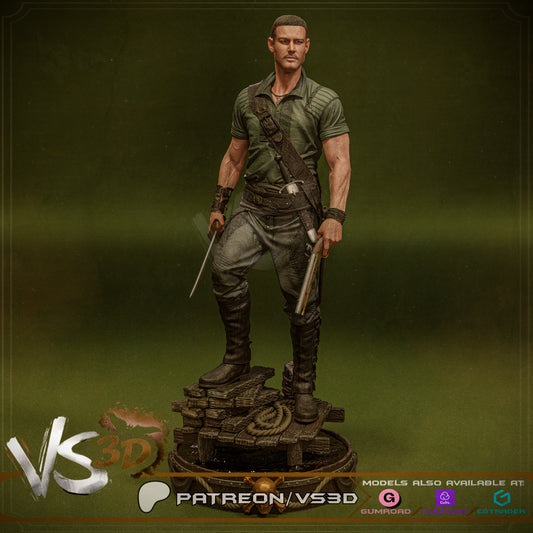 Billy Bones - Black Sails - 3D printed Statue Model Kit