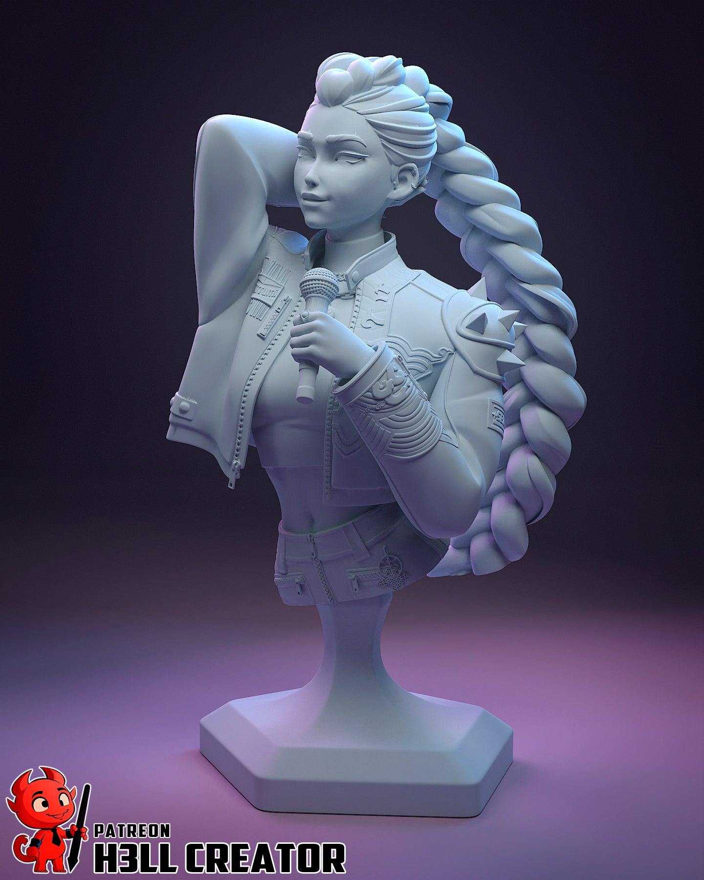 Rumi (KPop Demon Hunters) 3d Printed Model Kit - 10 scale