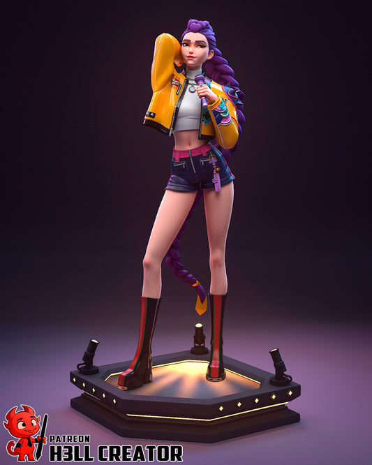 Rumi (KPop Demon Hunters) 3d Printed Model Kit - 10 scale