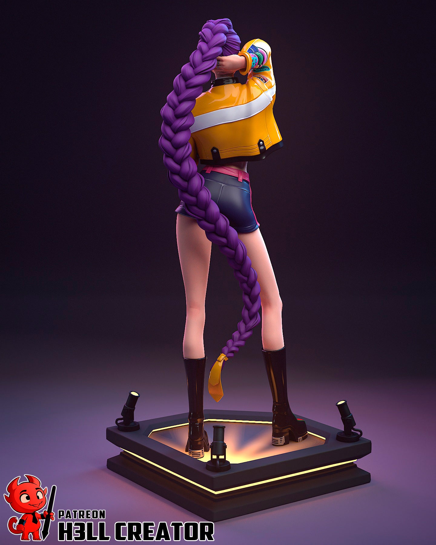 Rumi (KPop Demon Hunters) 3d Printed Model Kit - 10 scale