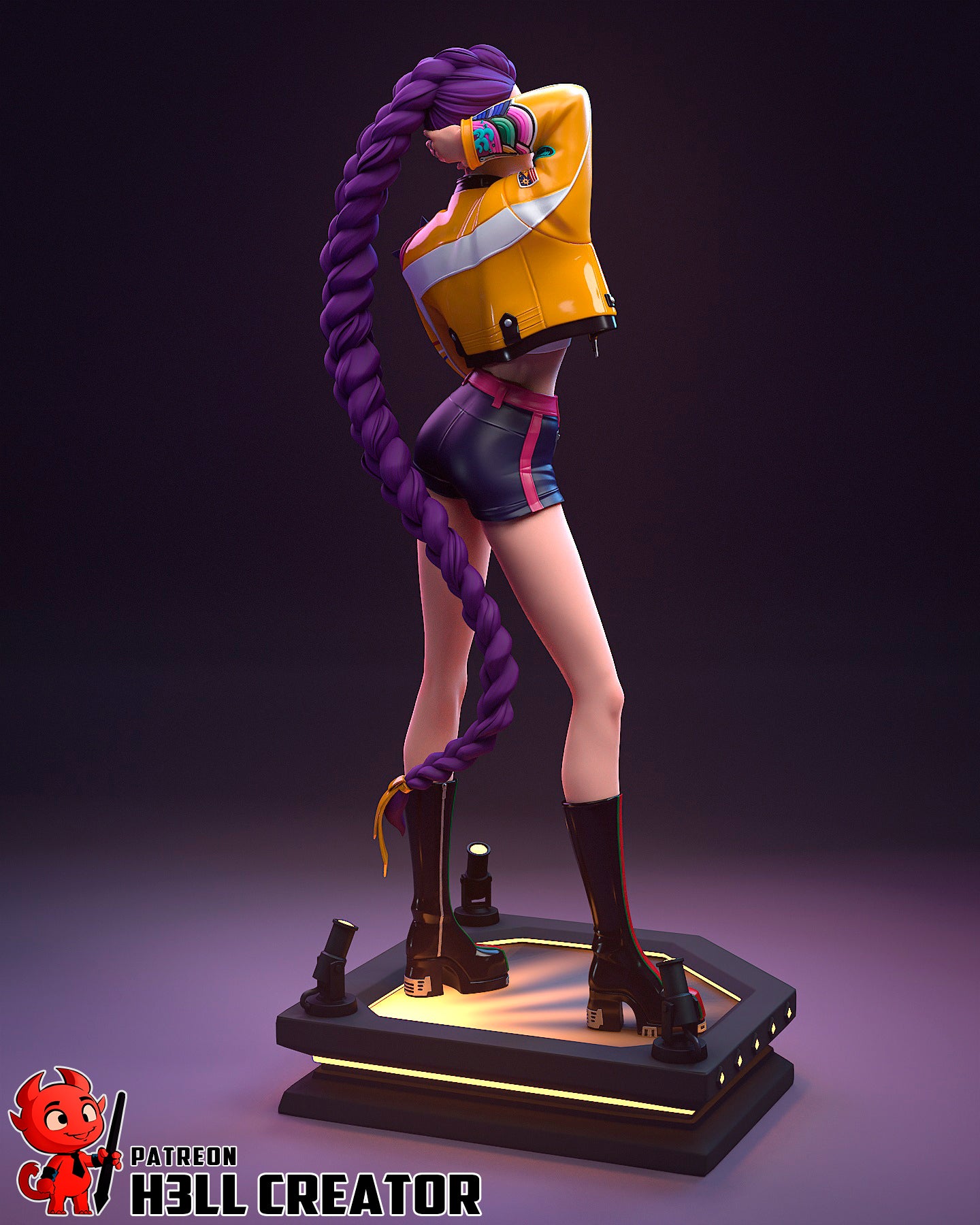Rumi (KPop Demon Hunters) 3d Printed Model Kit - 10 scale