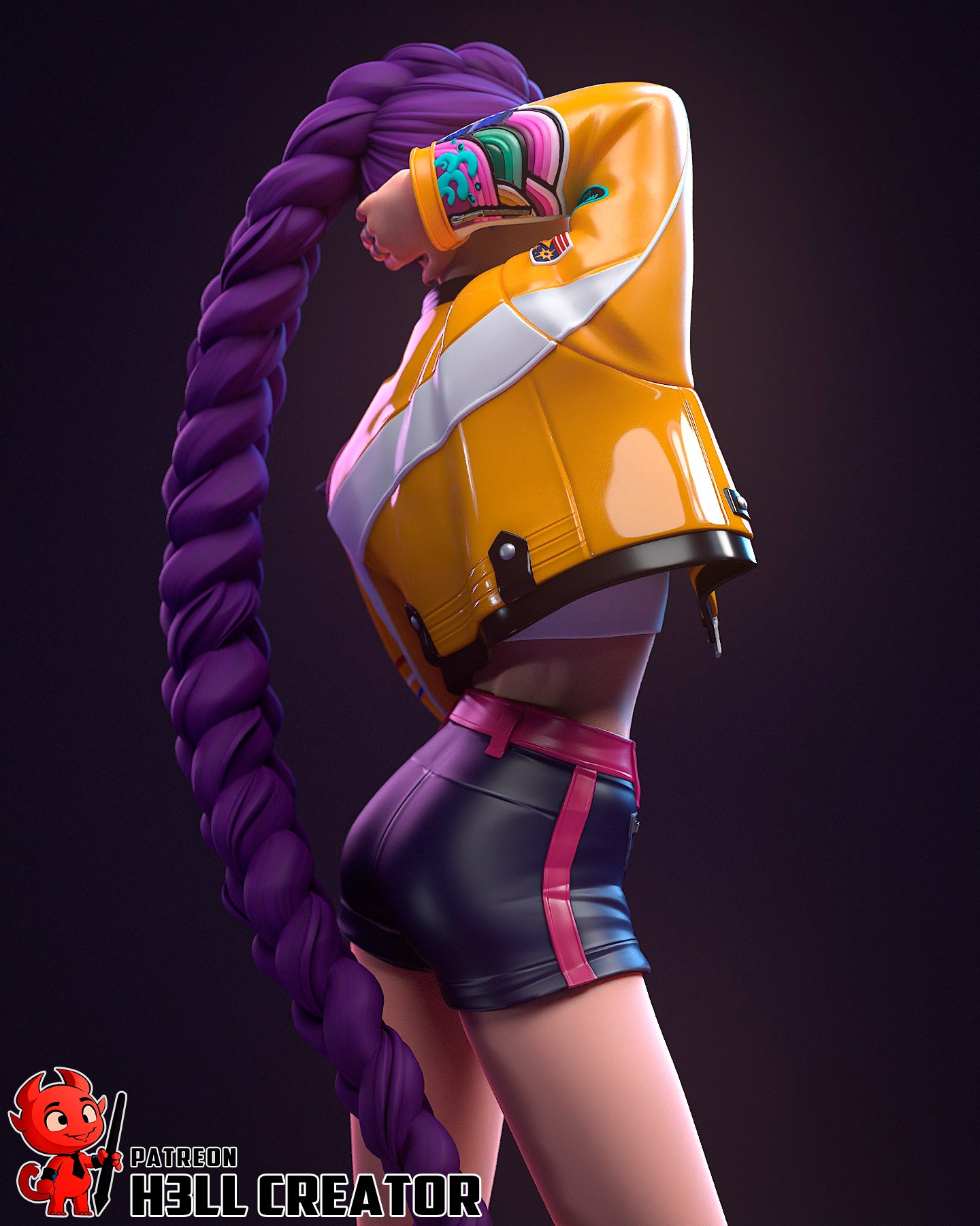 Rumi (KPop Demon Hunters) 3d Printed Model Kit - 10 scale