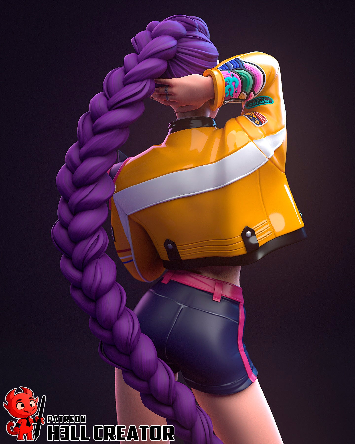 Rumi (KPop Demon Hunters) 3d Printed Model Kit - 10 scale