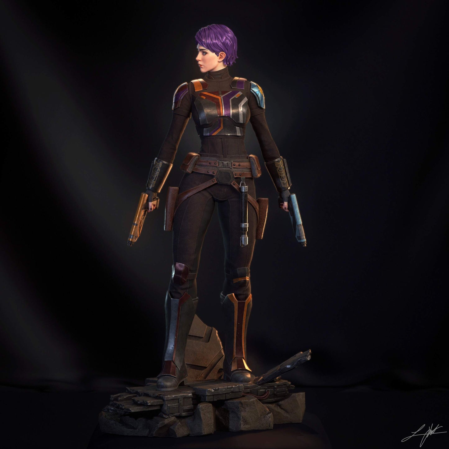 Sabine Wren - 3D Printed Model Kit - 4 Scale