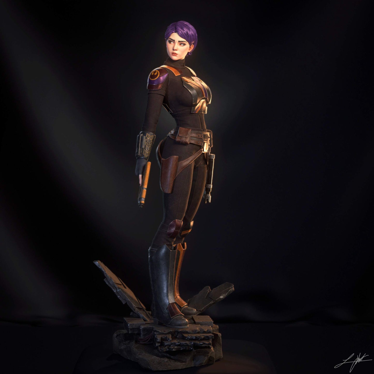 Sabine Wren - 3D Printed Model Kit - 4 Scale