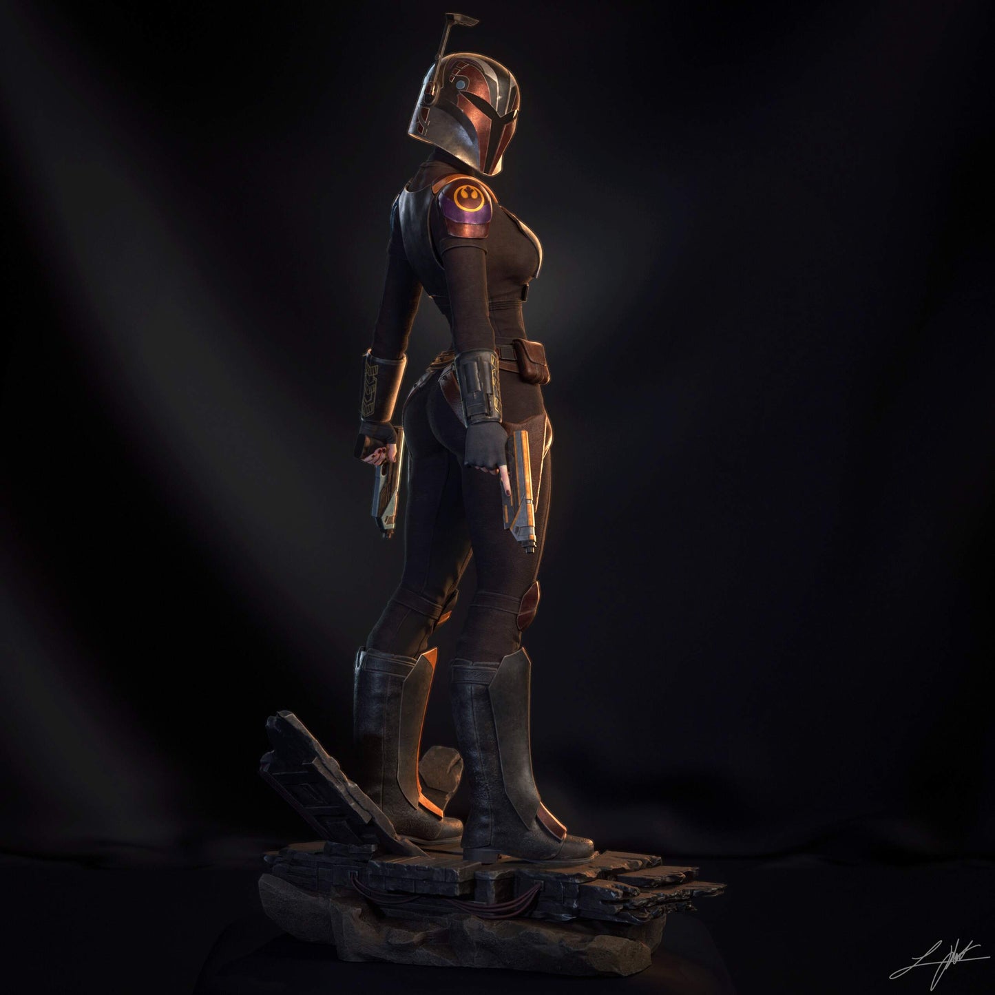 Sabine Wren - 3D Printed Model Kit - 4 Scale