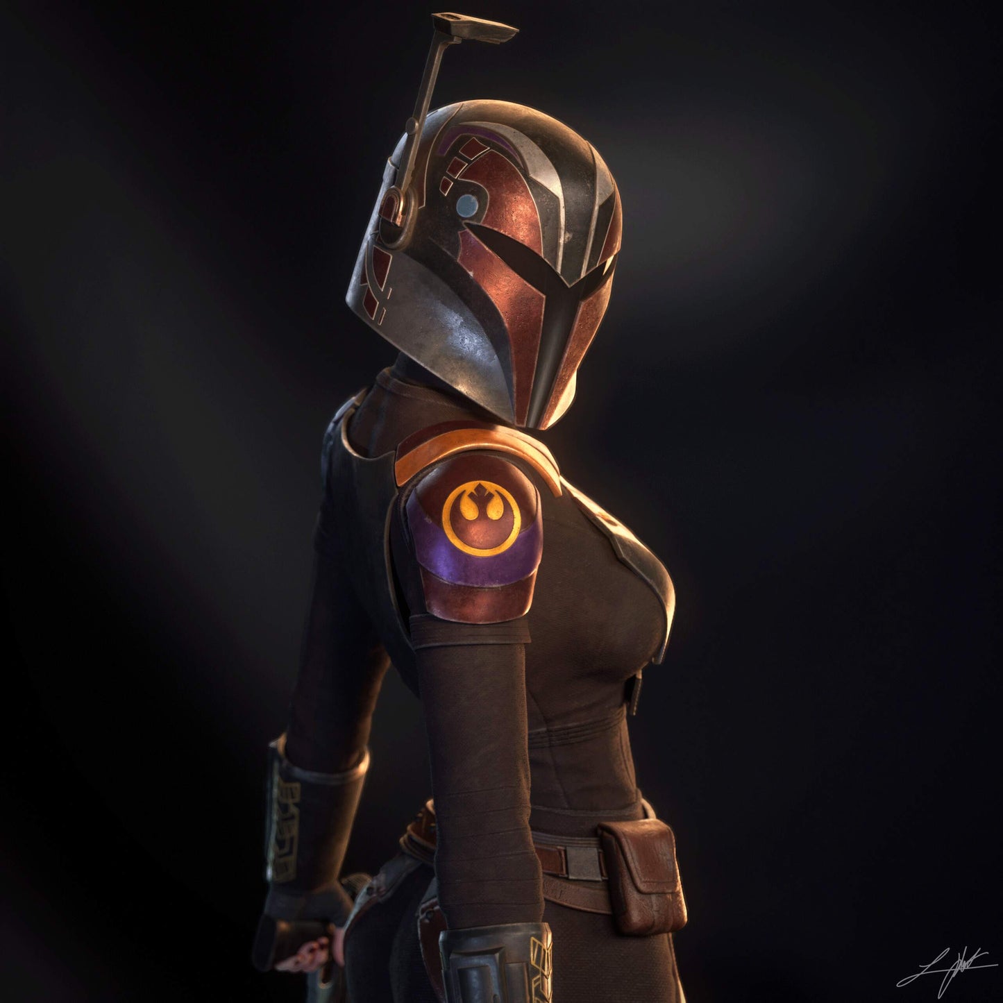 Sabine Wren - 3D Printed Model Kit - 4 Scale