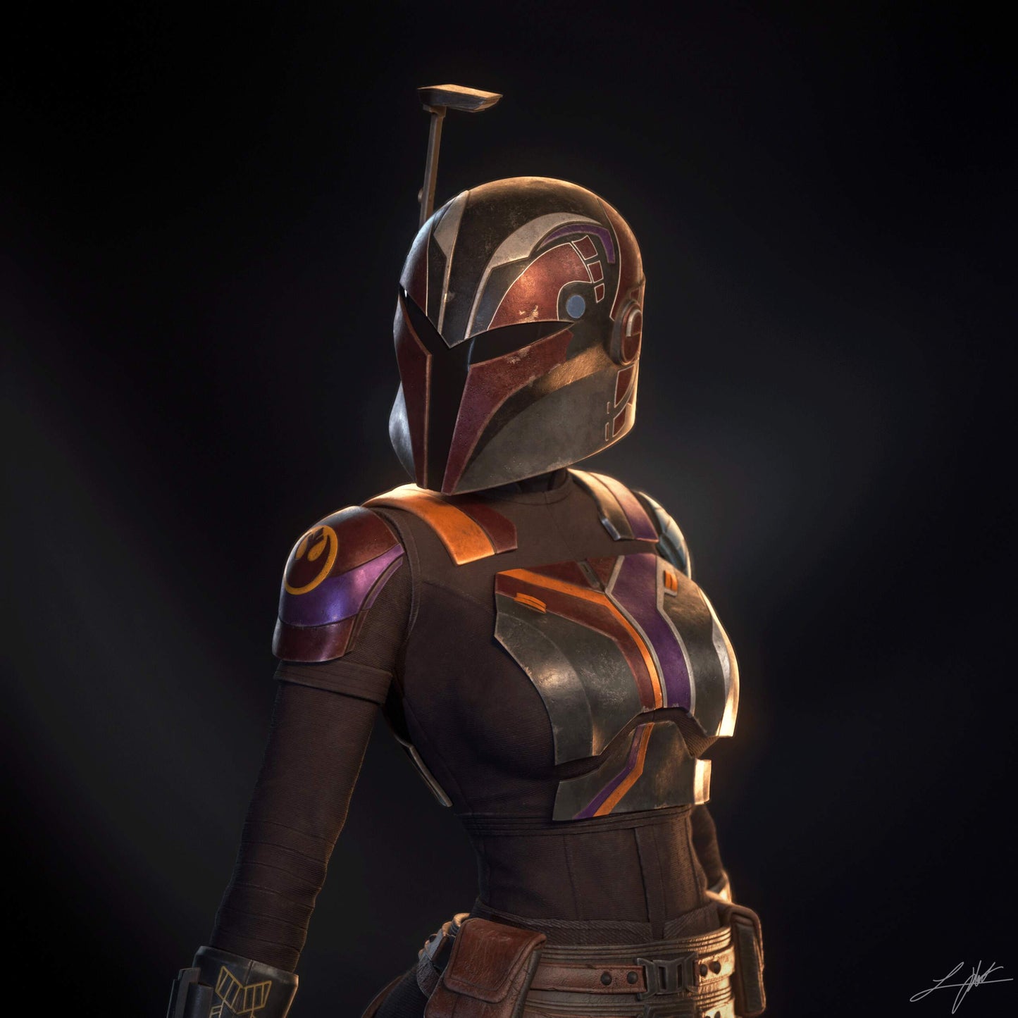 Sabine Wren - 3D Printed Model Kit - 4 Scale