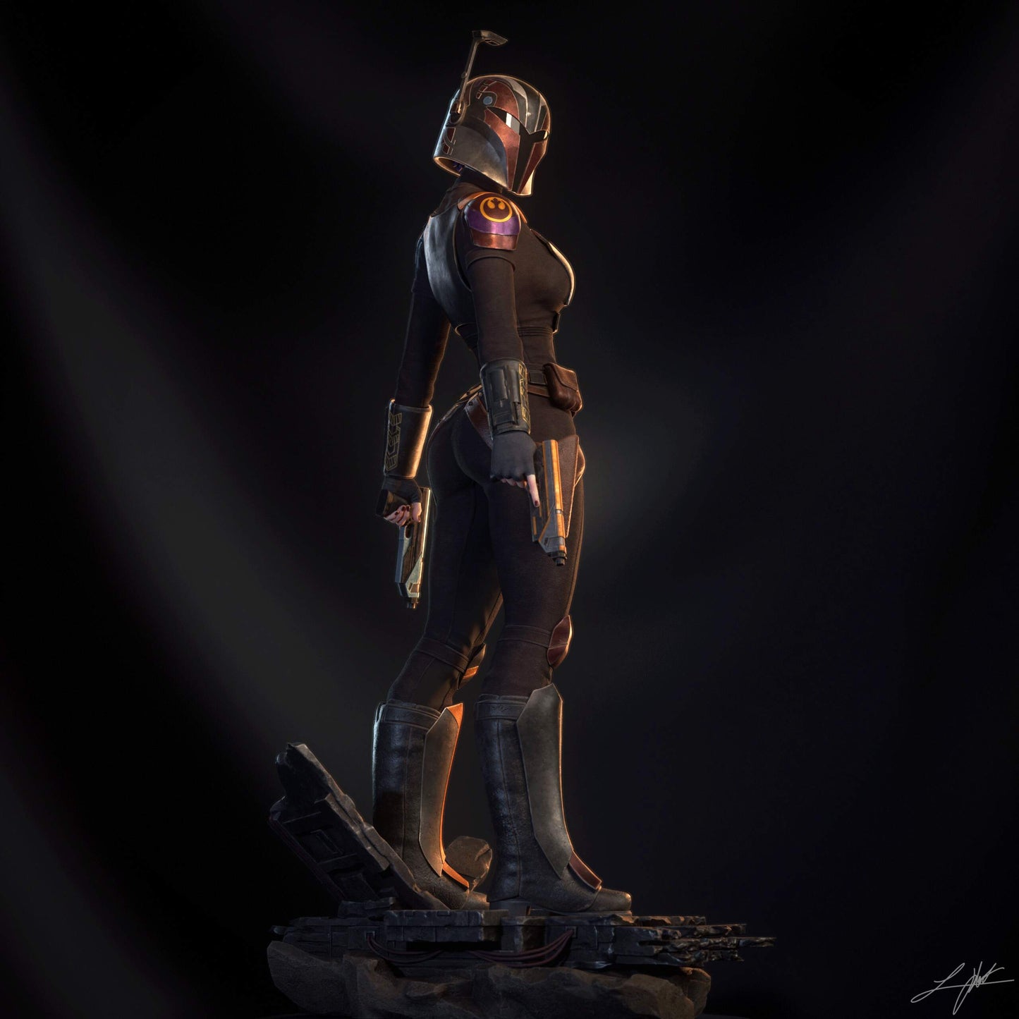 Sabine Wren - 3D Printed Model Kit - 4 Scale