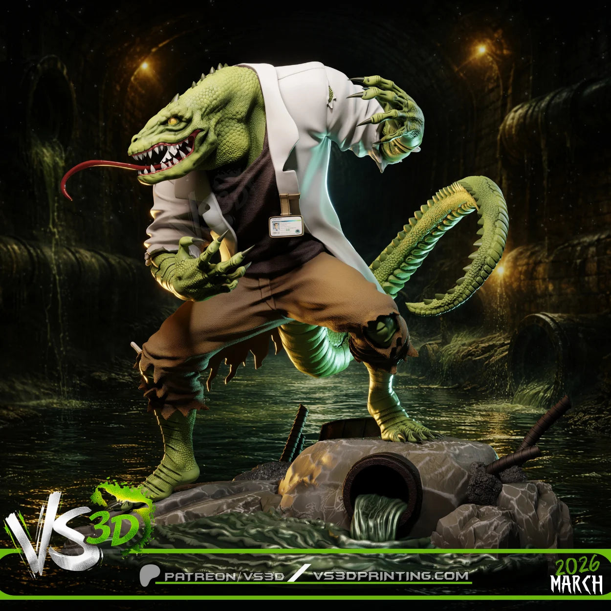 Lizard (STAS) - 3D Model Kit - 1:6 Scale