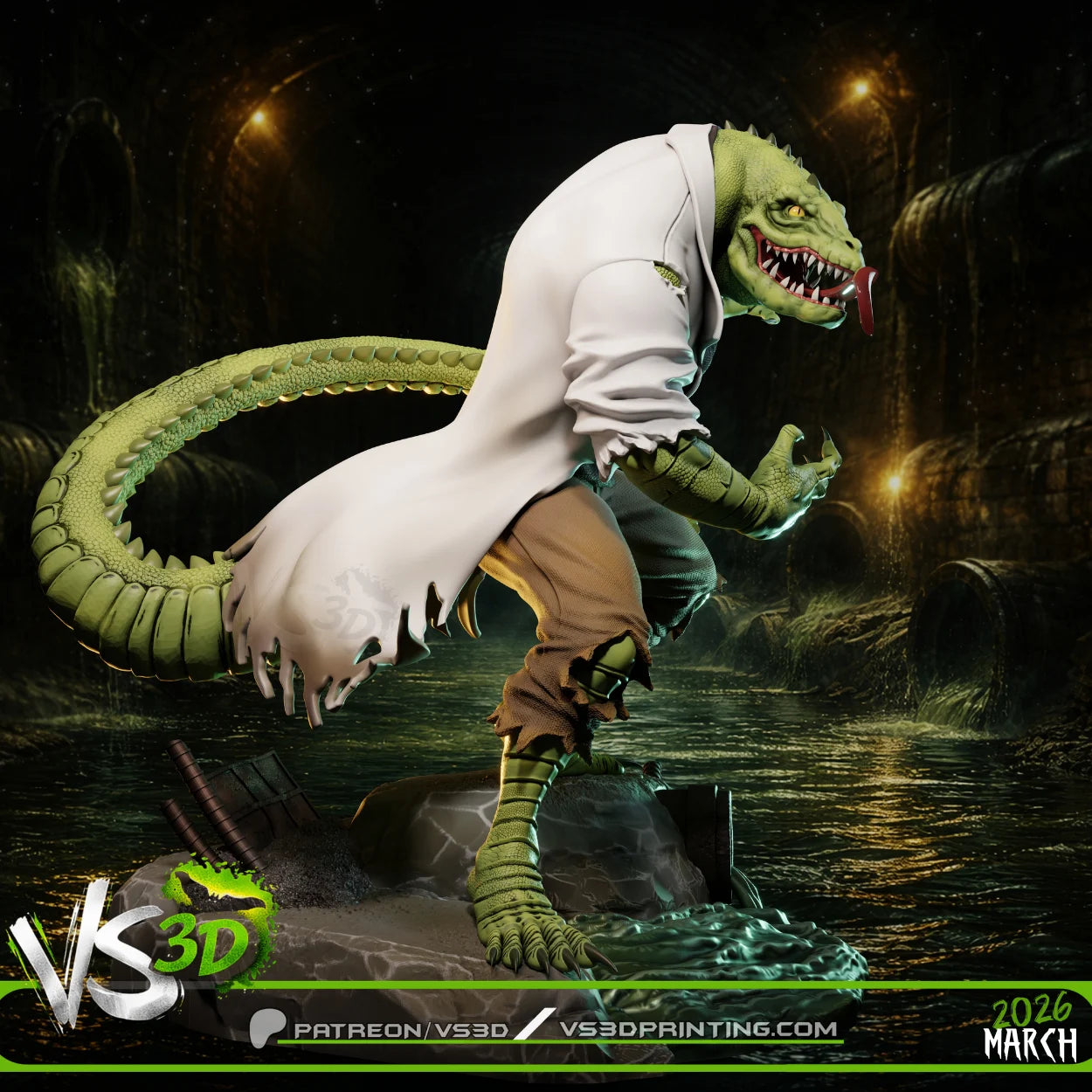 Lizard (STAS) - 3D Model Kit - 1:6 Scale