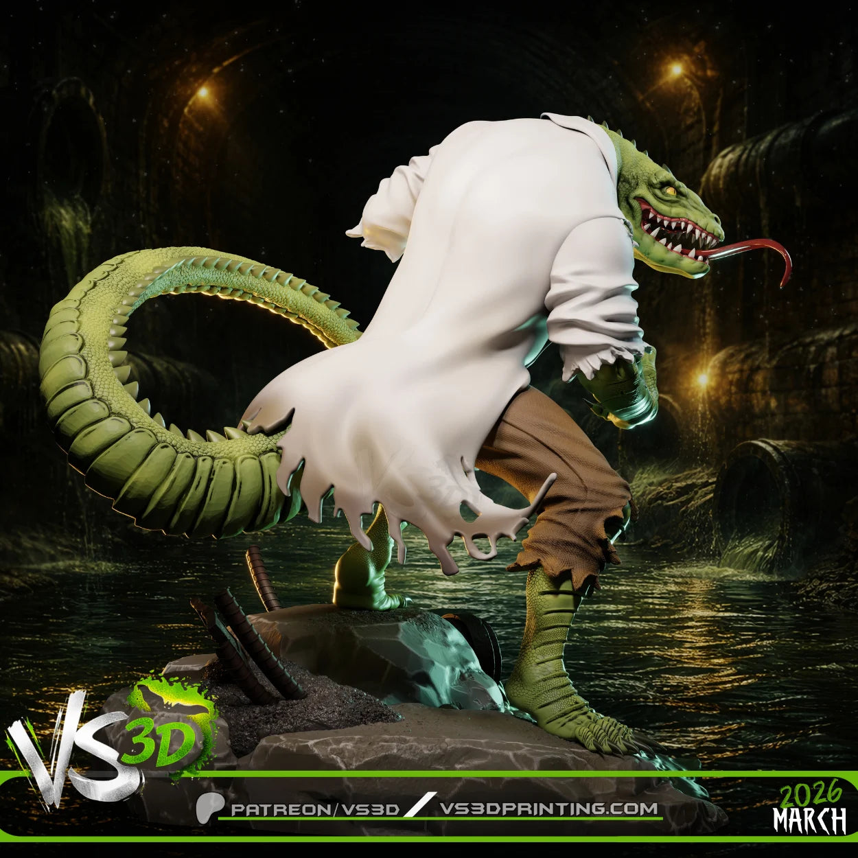 Lizard (STAS) - 3D Model Kit - 1:6 Scale