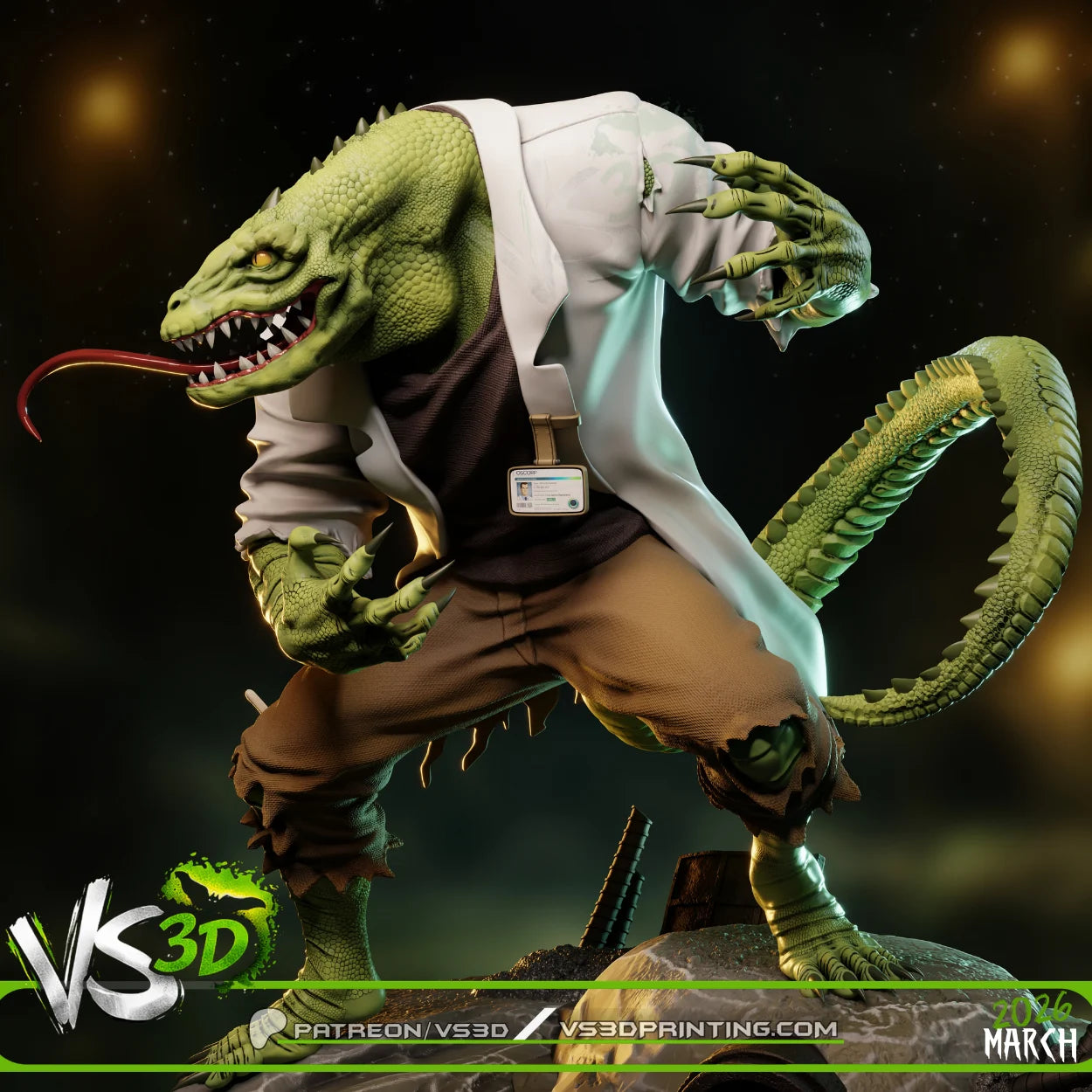 Lizard (STAS) - 3D Model Kit - 1:6 Scale