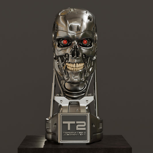 T-800 (Terminator) Bust- 3D Printed Statue - 1:1 Scale