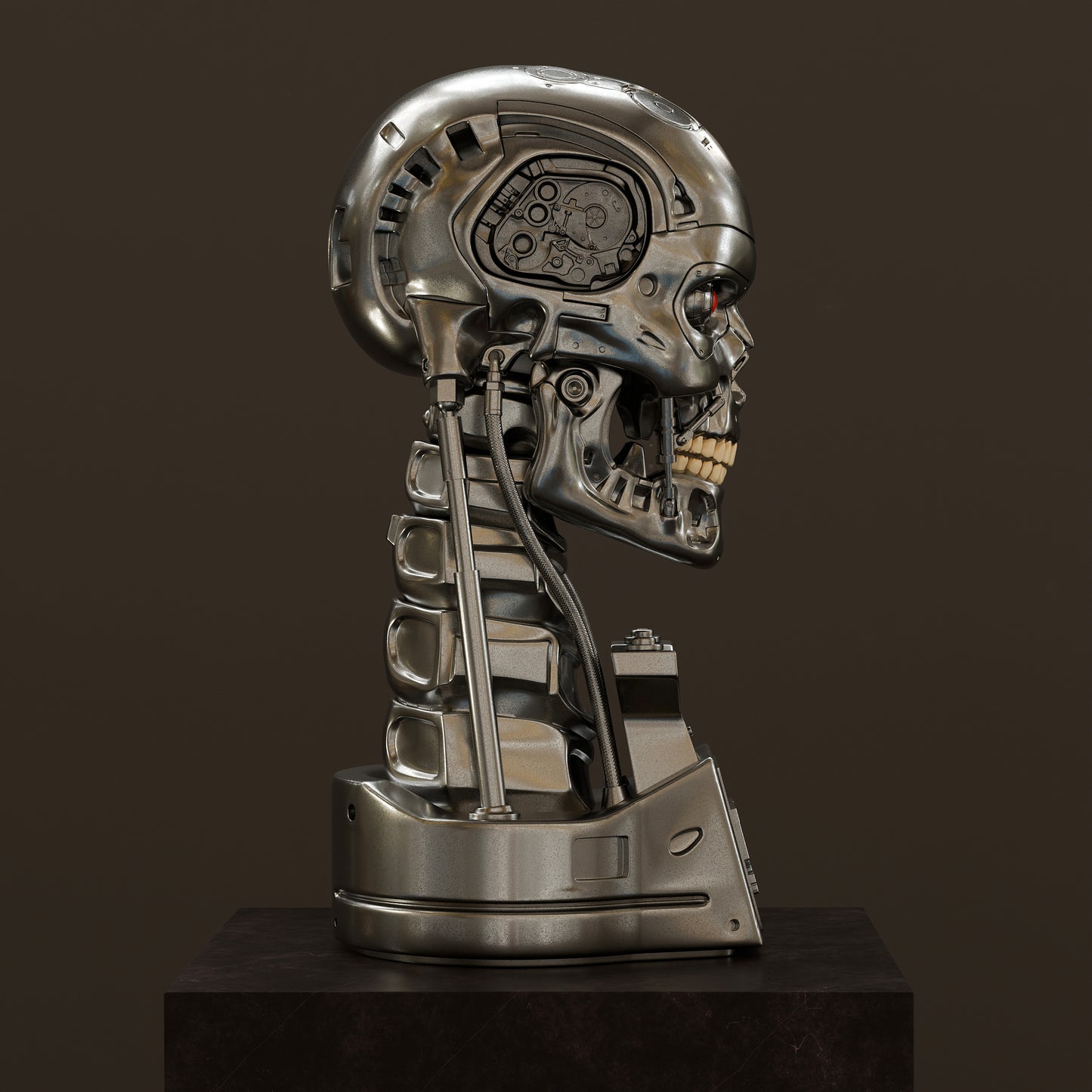 T-800 (Terminator) Bust- 3D Printed Statue - 1:1 Scale