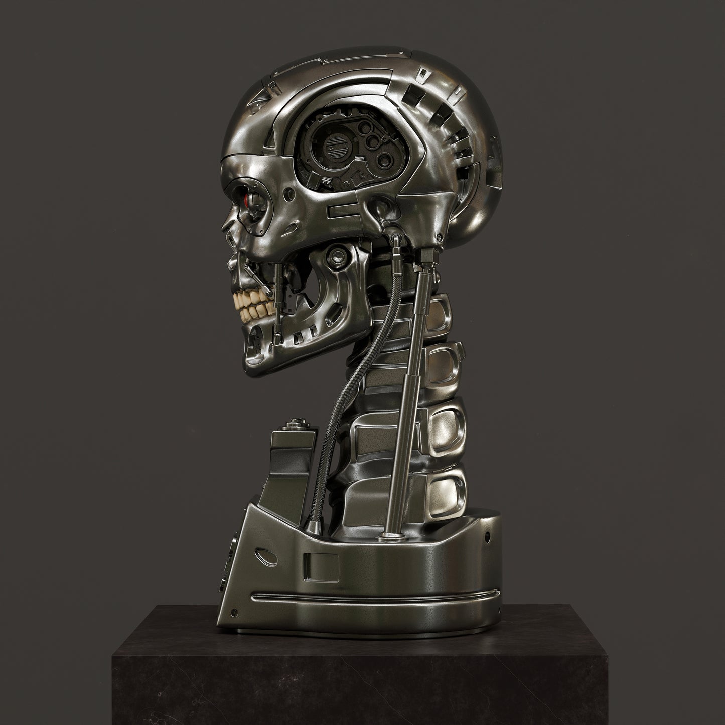 T-800 (Terminator) Bust- 3D Printed Statue - 1:1 Scale