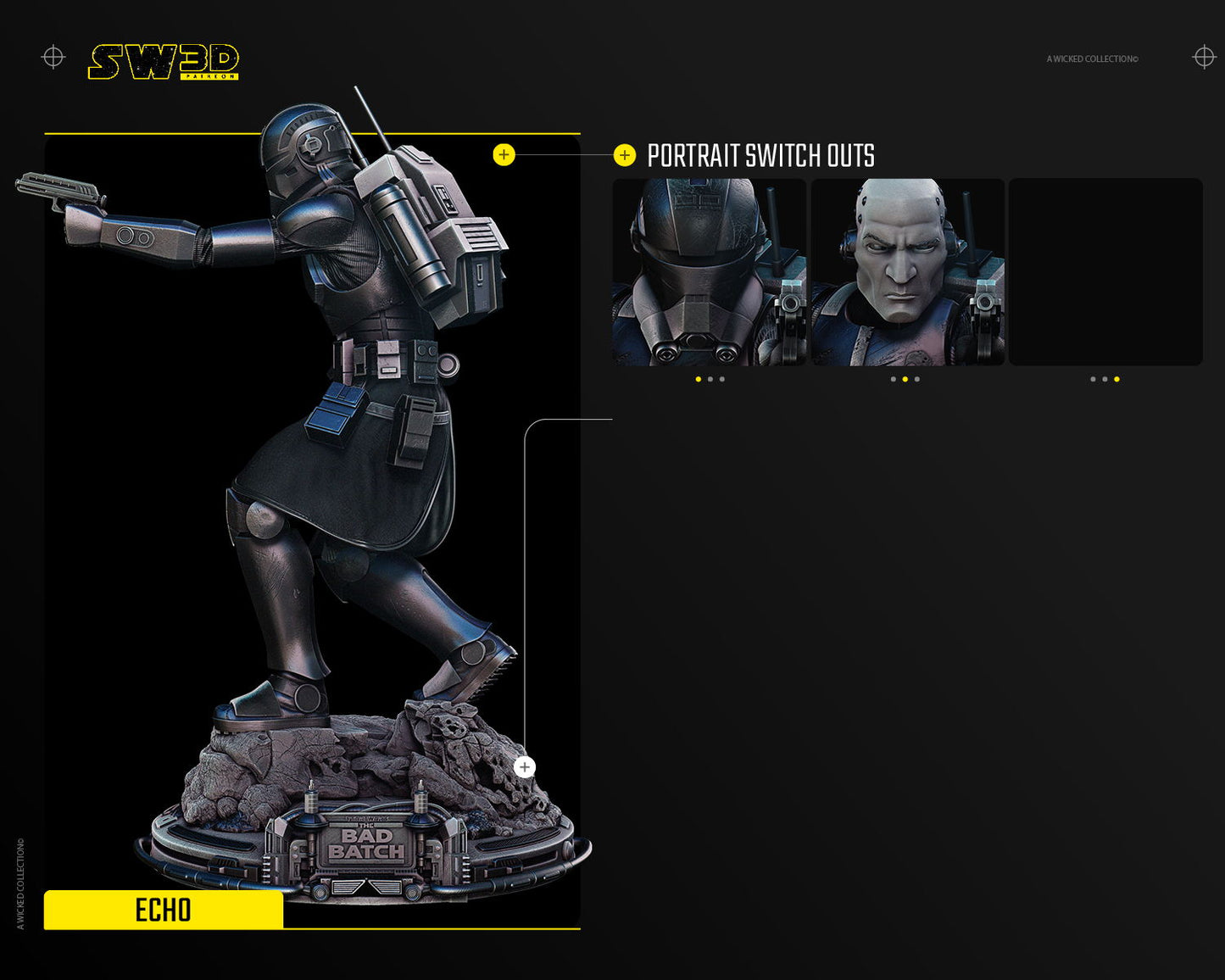 Echo Sculpt (Fan Art) Star Wars - 6 or 12 Scale - 3D Print kit