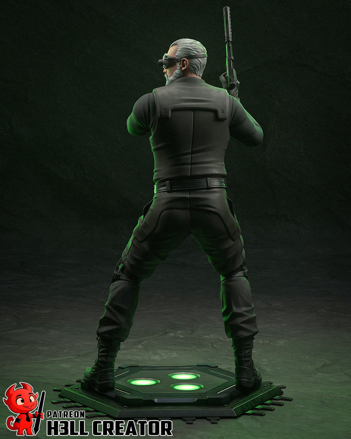 Sam Fisher (Splinter Cell) 3D Printed Statue Model Kit