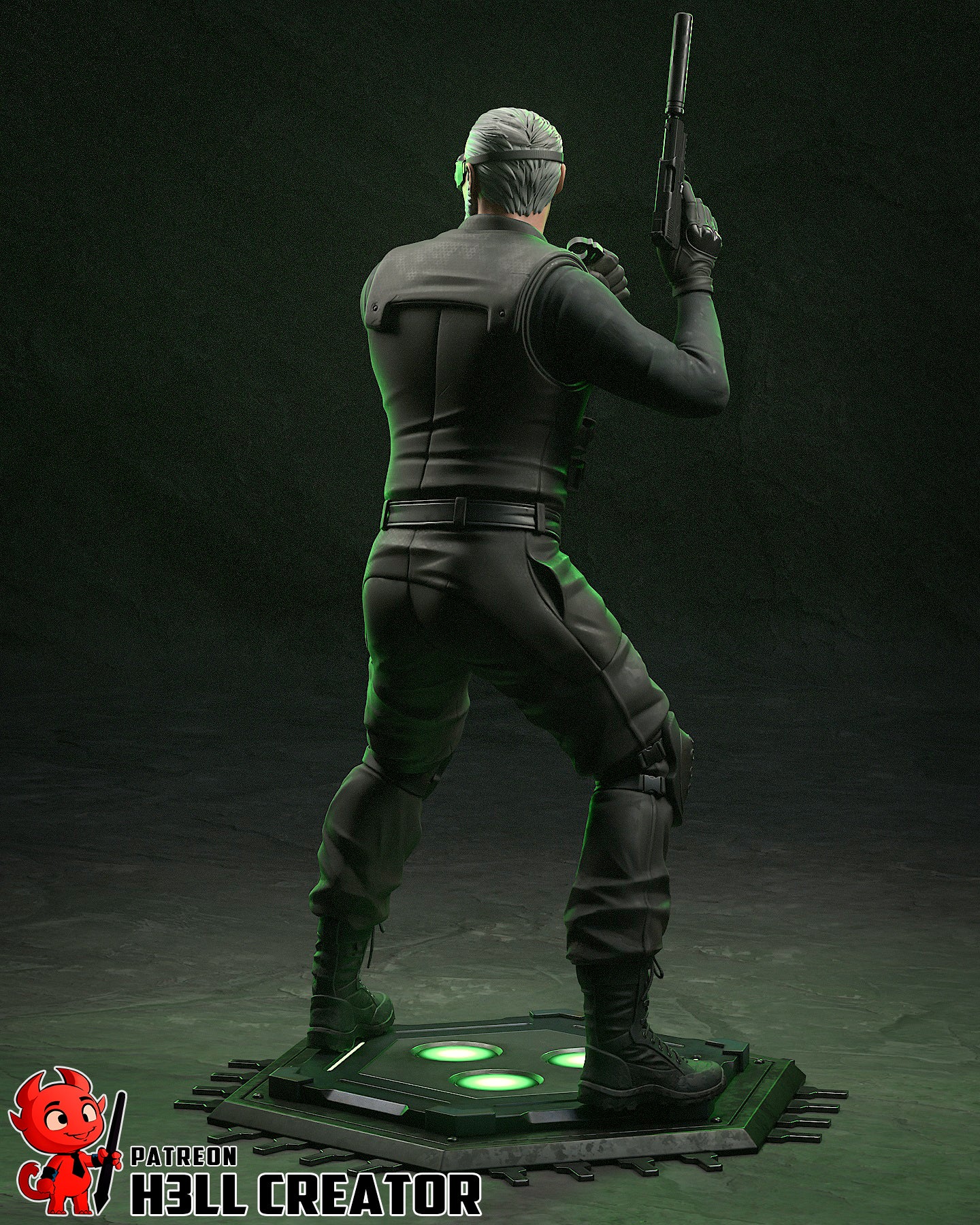 Sam Fisher (Splinter Cell) 3D Printed Statue Model Kit