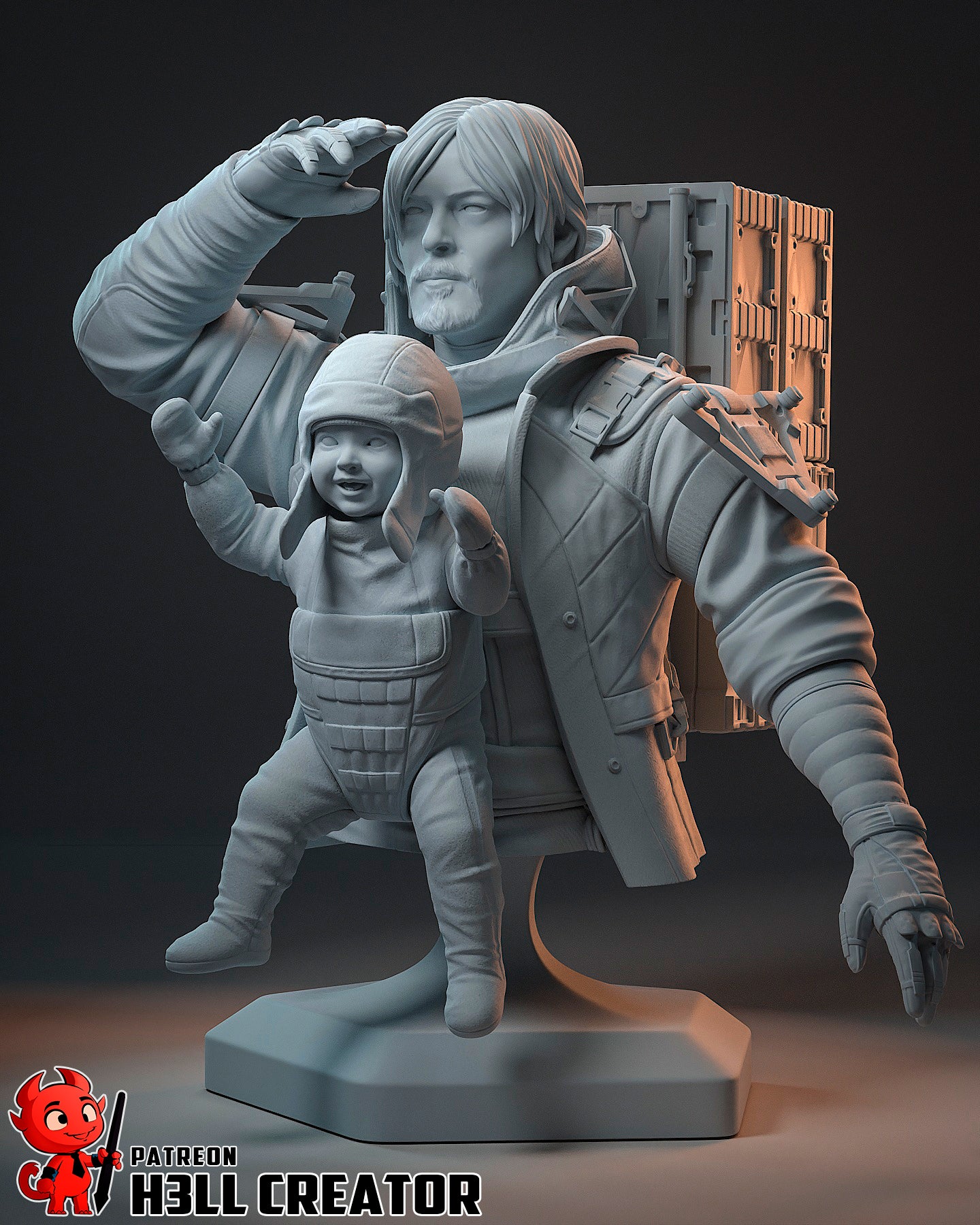 Sam Bridges (Death Stranding 2) 3d Printed Model Kit - 1:12