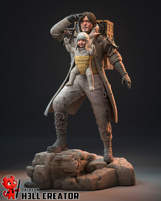 Ready to Post - Sam Bridges (Death Stranding 2) 3D Print model - Unpainted and Unassembled