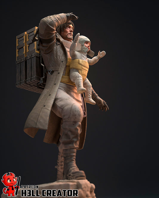 Ready to Post - Sam Bridges (Death Stranding 2) 3D Print model - Unpainted and Unassembled