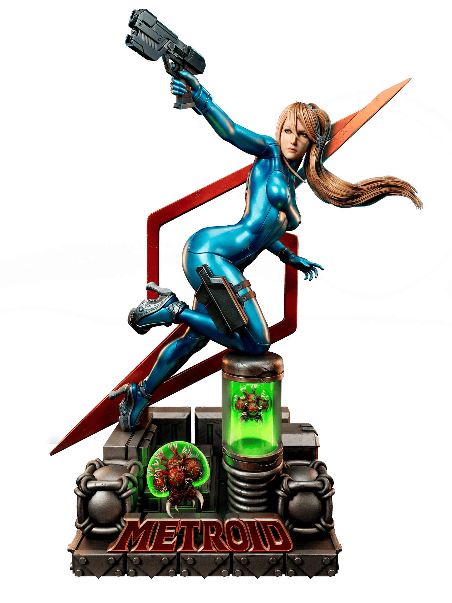 Samus (Metroid) Sculpt - 1:6 and 1:12 scale 3d Printed Model Kit - Fan Art