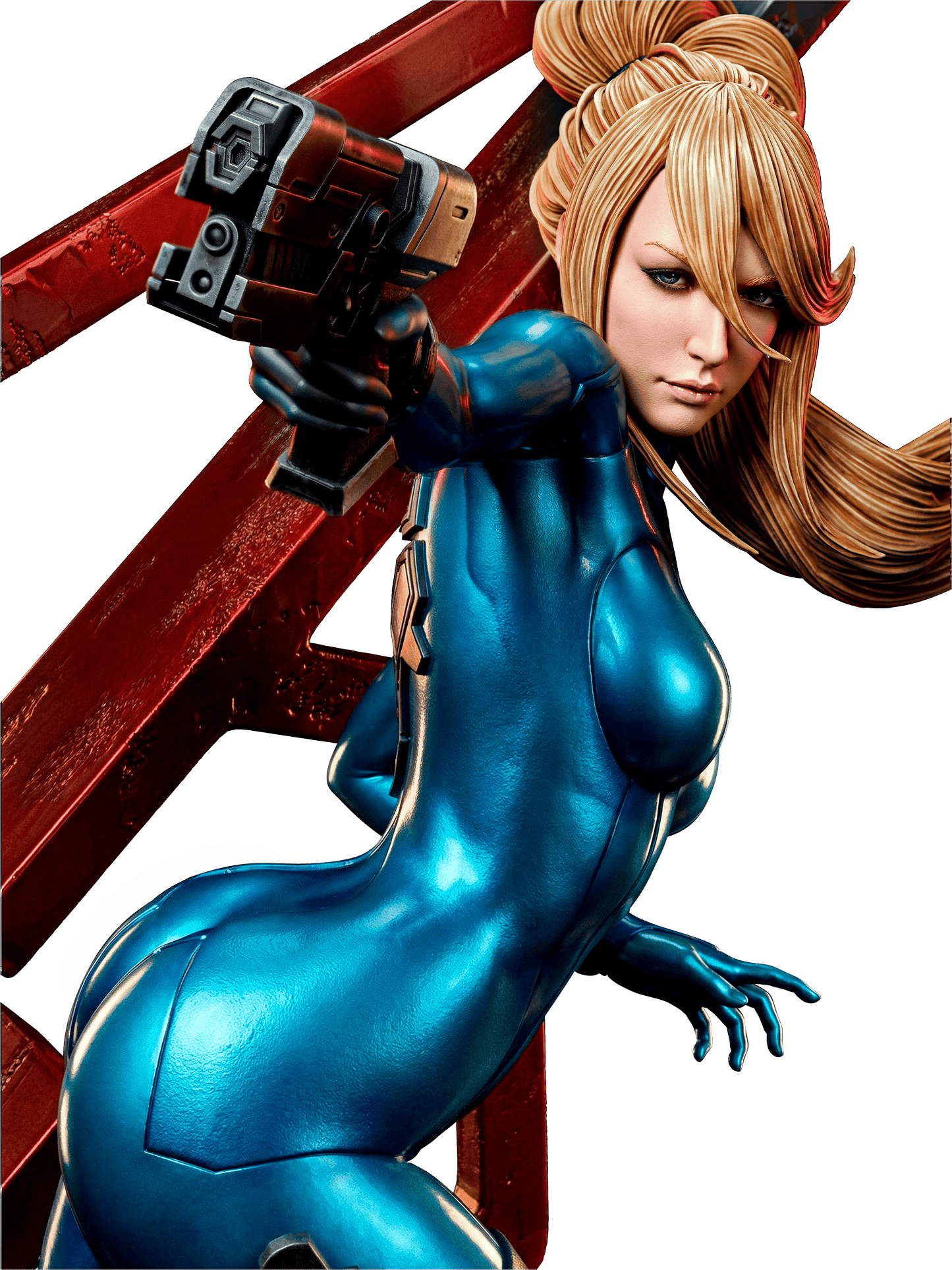 Samus (Metroid) Sculpt - 1:6 and 1:12 scale 3d Printed Model Kit - Fan Art