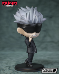 Satoru Gojo (Fan Art) Jujutsu Kaisen - 107mm - 3D Print Chibi Kit